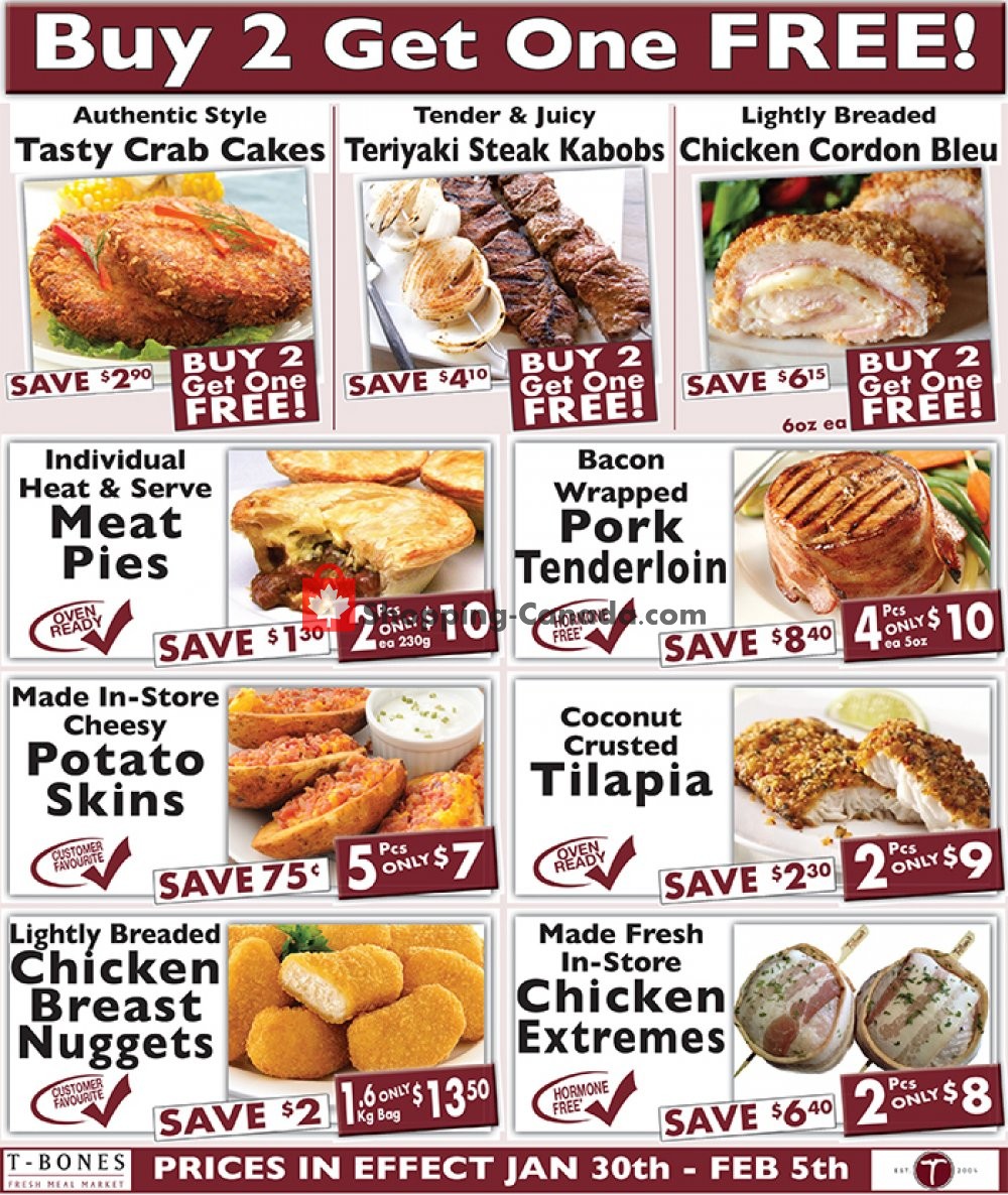 T-Bone's flyer from Wednesday January 30, 2019 to Tuesday February 5, 2019 - page 2