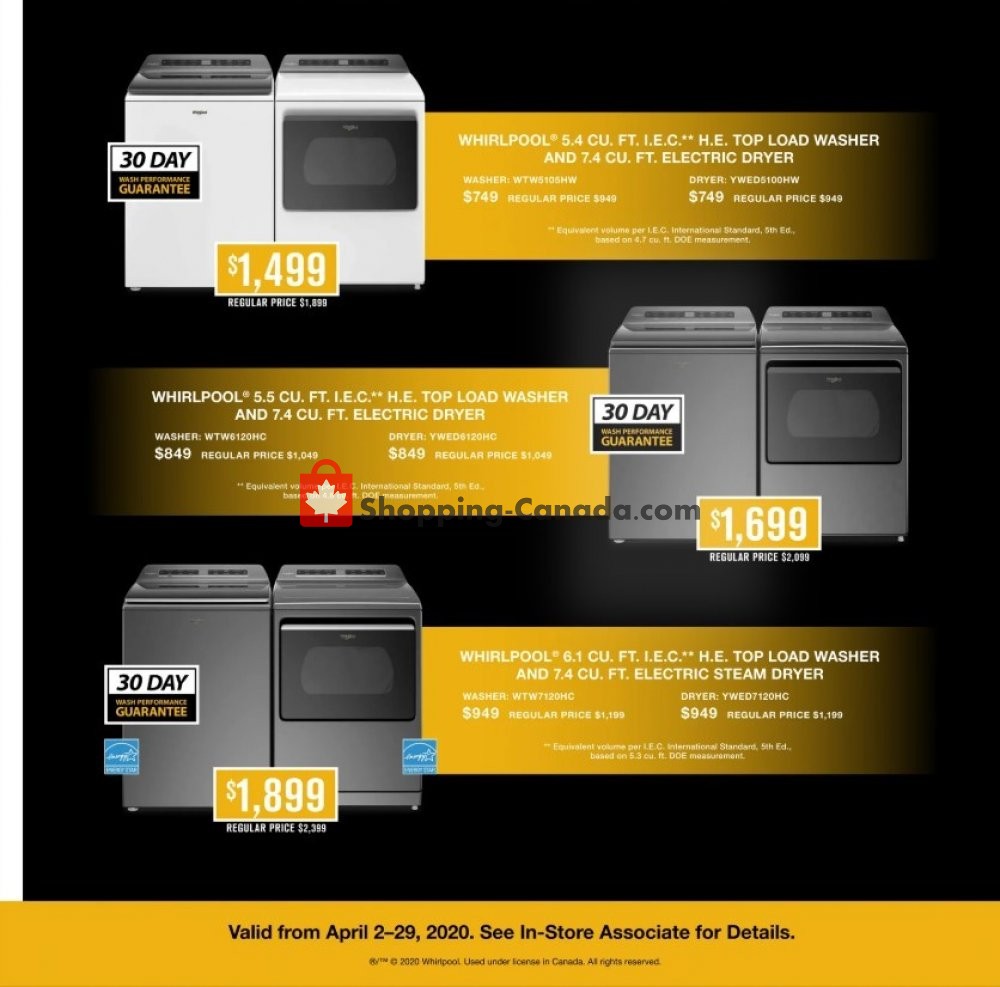 TA Appliances & Barbecues flyer from Thursday April 2, 2020 to Wednesday April 29, 2020 - page 2