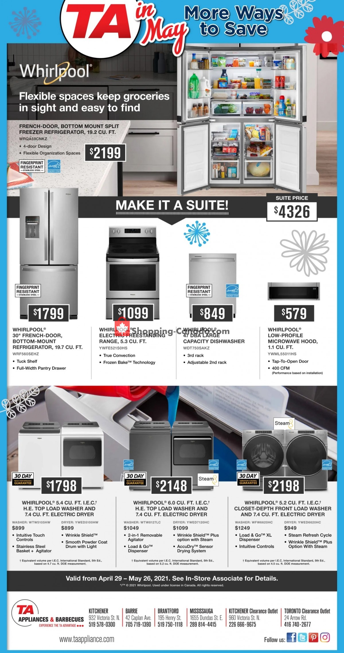 TA Appliances & Barbecues flyer from Thursday April 29, 2021 to Wednesday May 26, 2021 - page 3