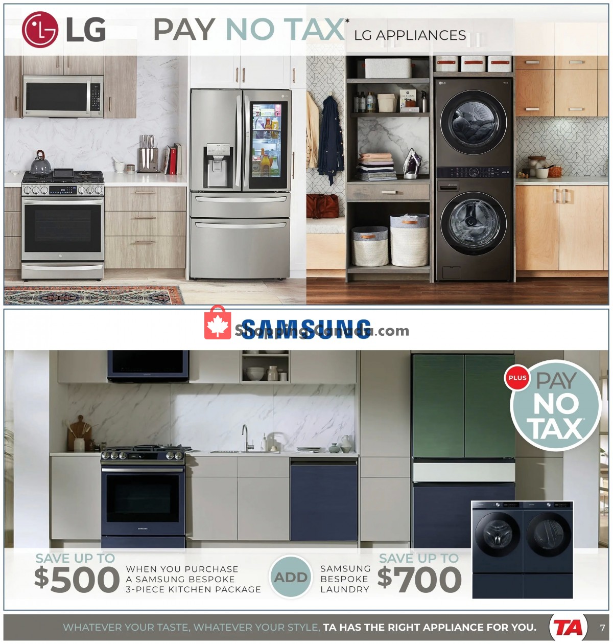 TA Appliances & Barbecues flyer from Monday March 6, 2023 to Sunday March 19, 2023 - page 7