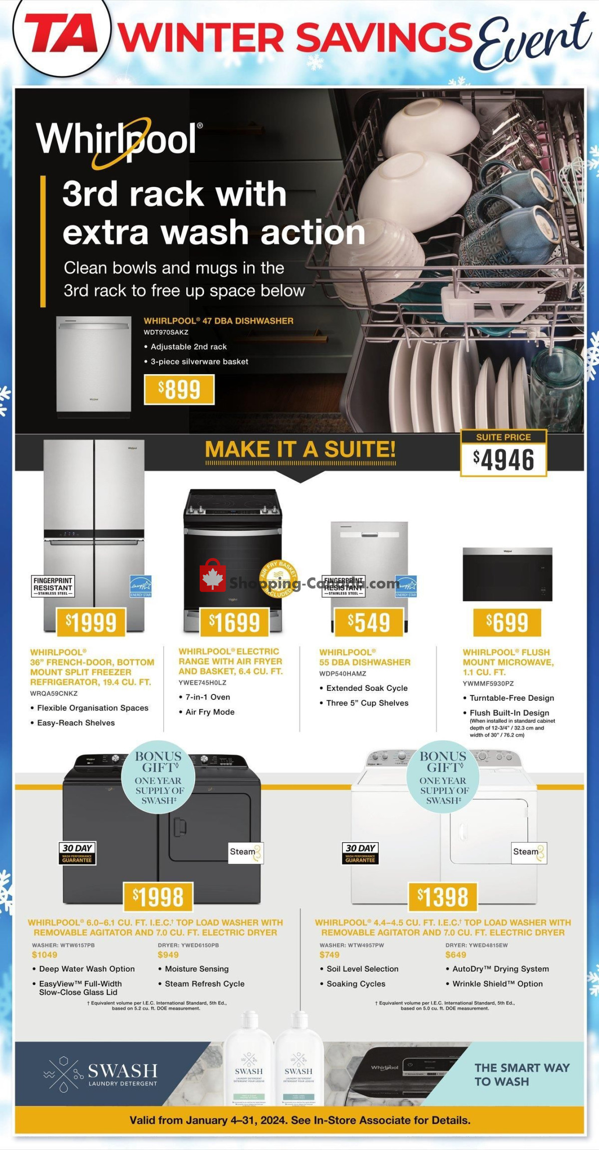 TA Appliances & Barbecues flyer from Thursday January 4, 2024 to Wednesday January 31, 2024 - page 2