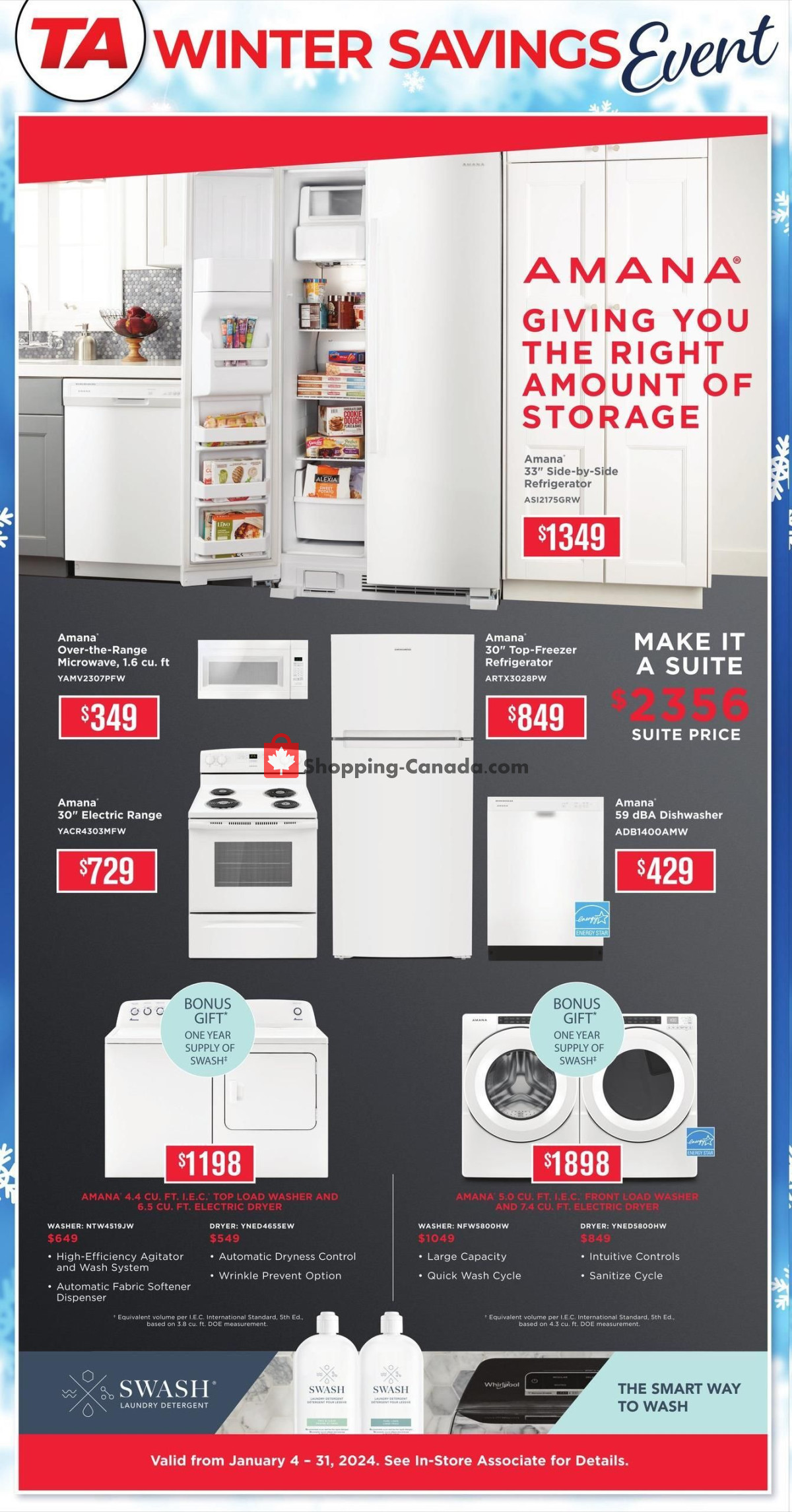 TA Appliances & Barbecues flyer from Thursday January 4, 2024 to Wednesday January 31, 2024 - page 5