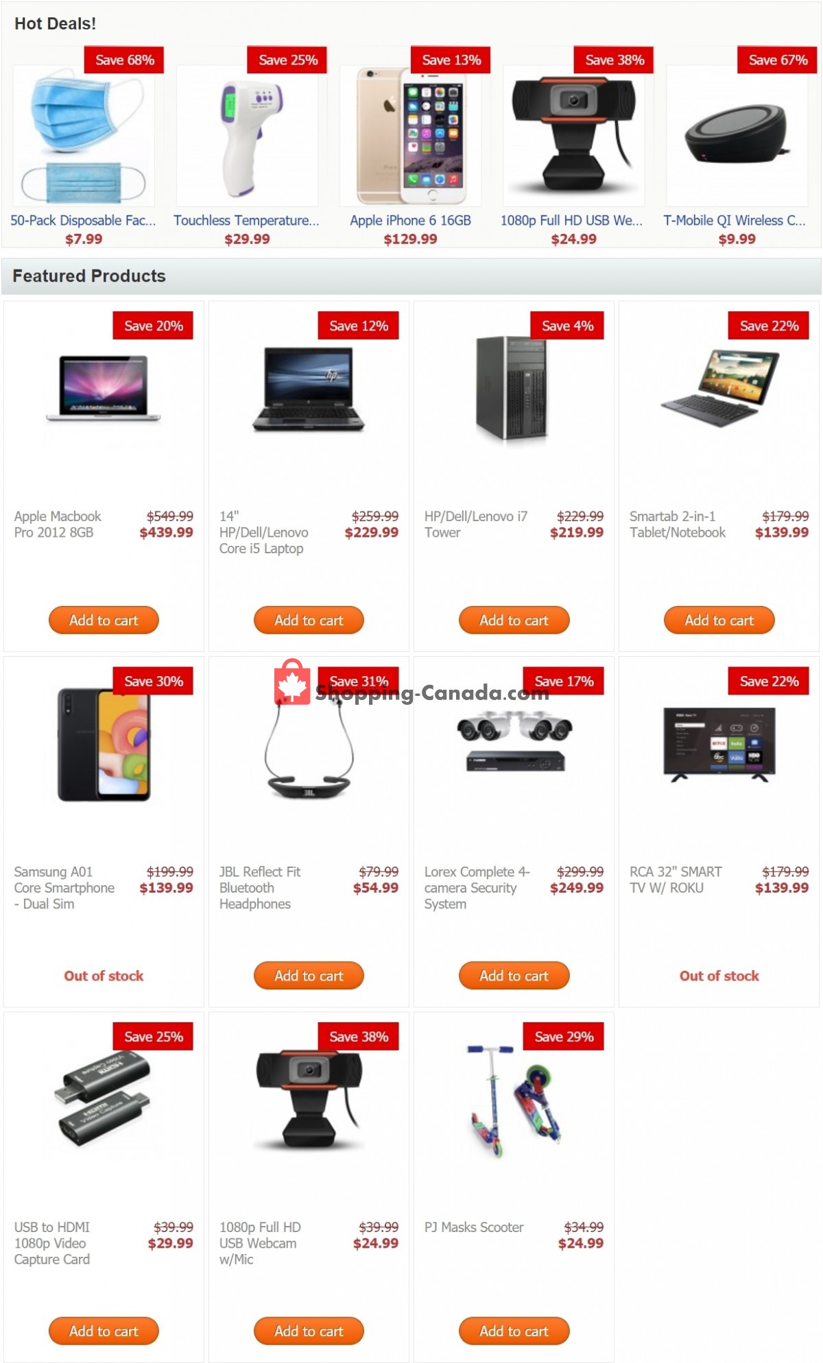 TechSource Canada flyer from Saturday May 1, 2021 to Friday May 7, 2021 - page 1