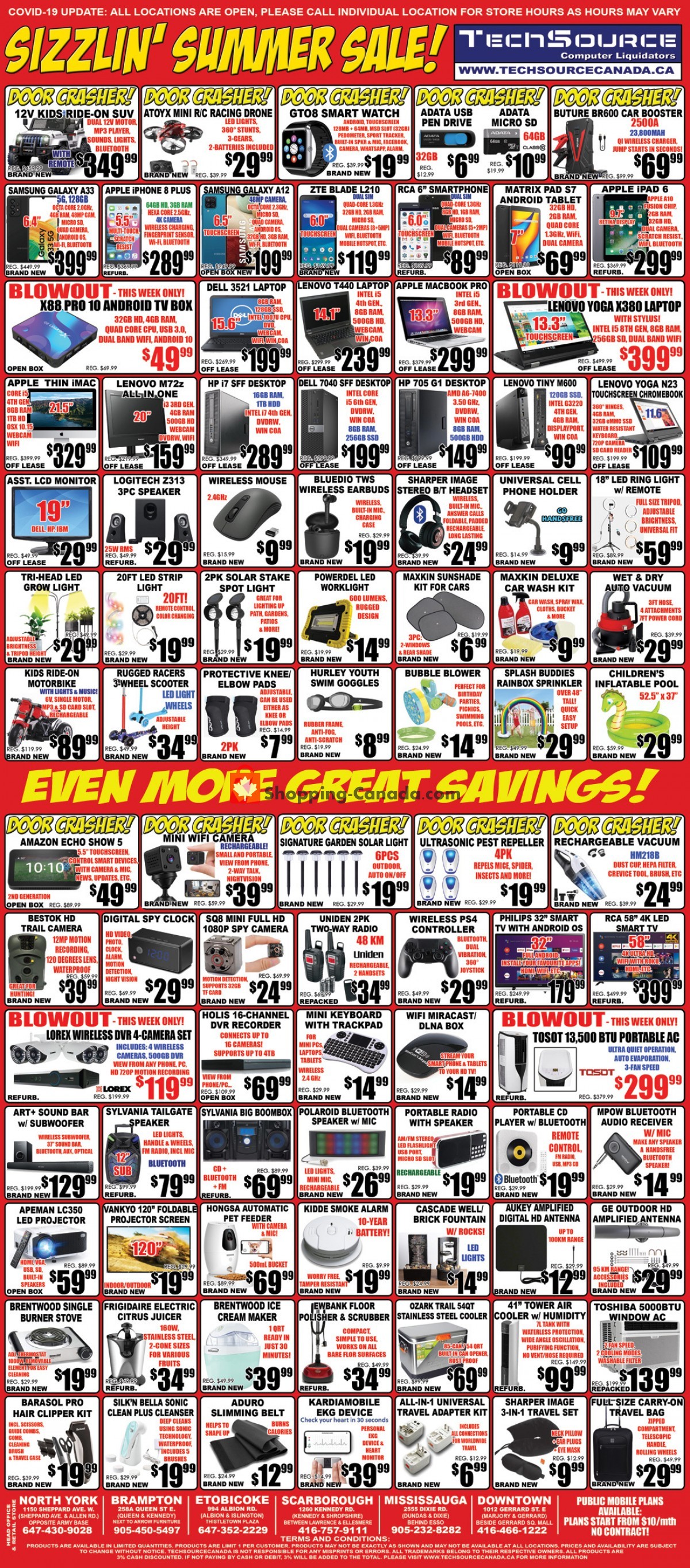 TechSource Canada flyer from Friday July 1, 2022 to Thursday July 21, 2022 - page 1