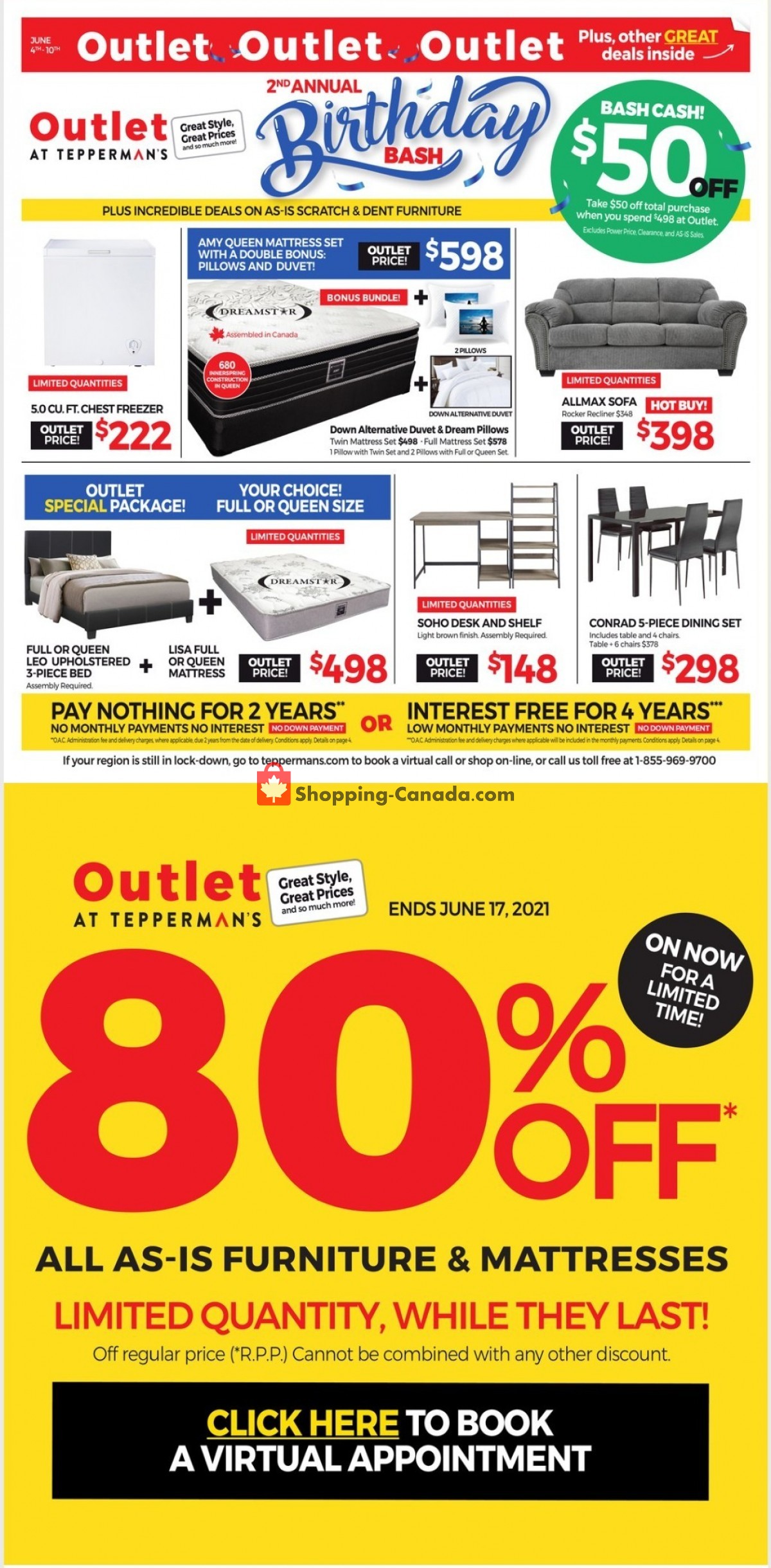 Tepperman's  flyer from Friday June 4, 2021 to Thursday June 10, 2021 - page 1
