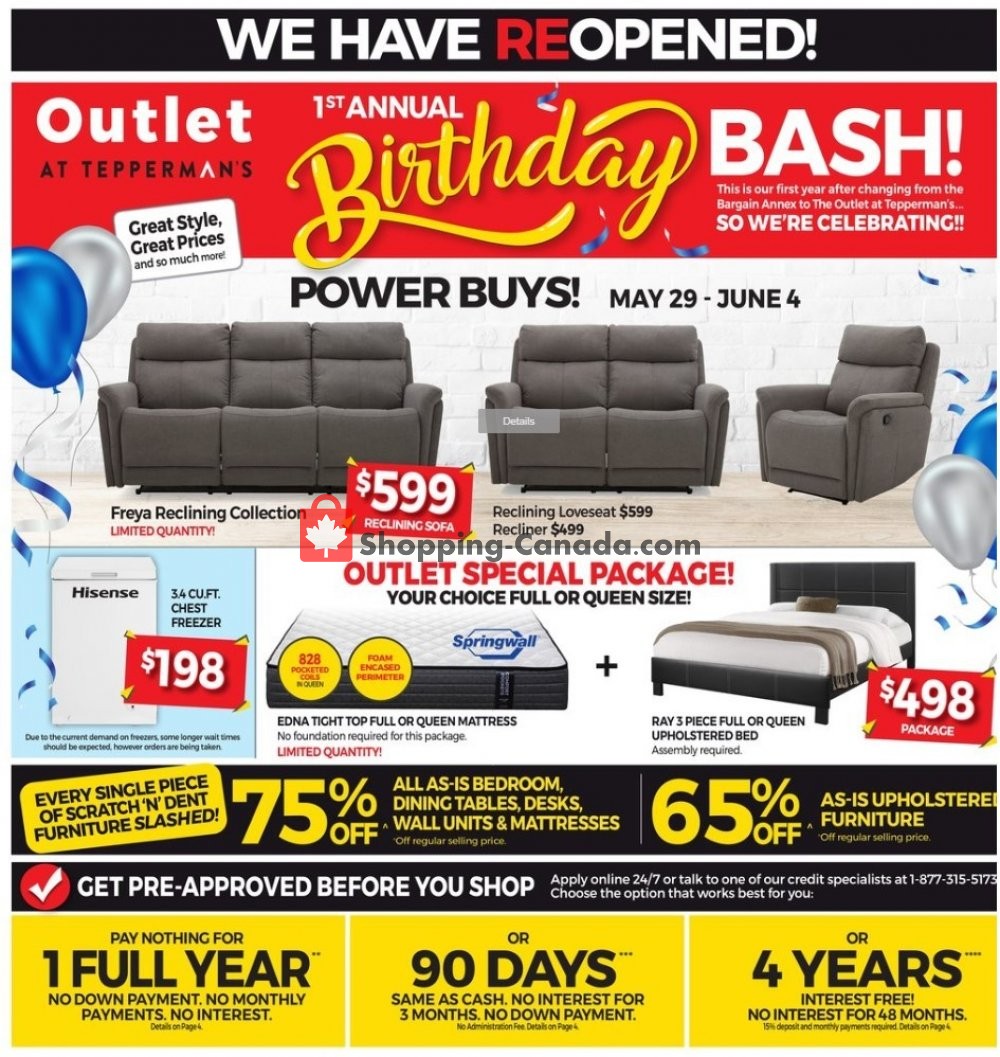 Tepperman's  flyer from Friday May 29, 2020 to Thursday June 4, 2020 - page 1