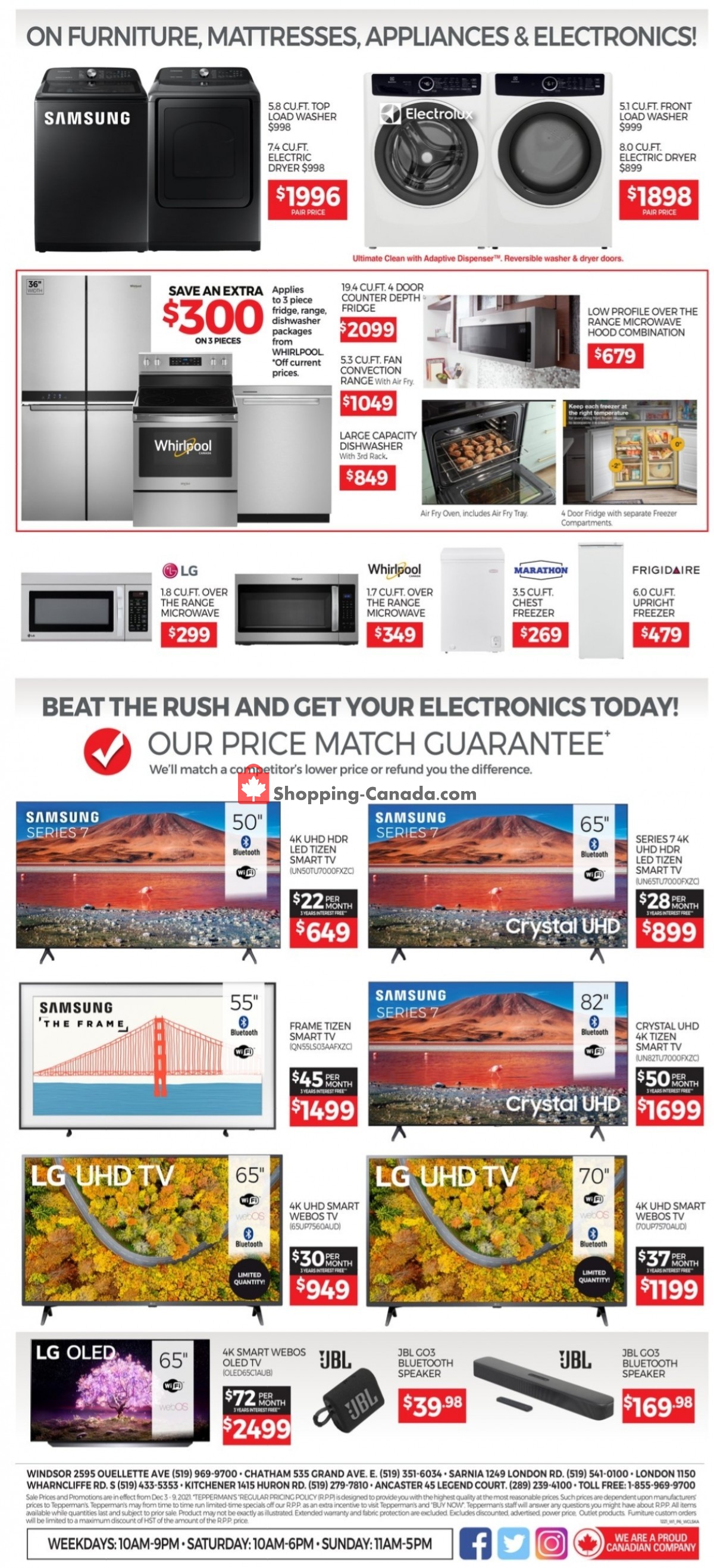 Tepperman's  flyer from Friday December 3, 2021 to Thursday December 9, 2021 - page 6
