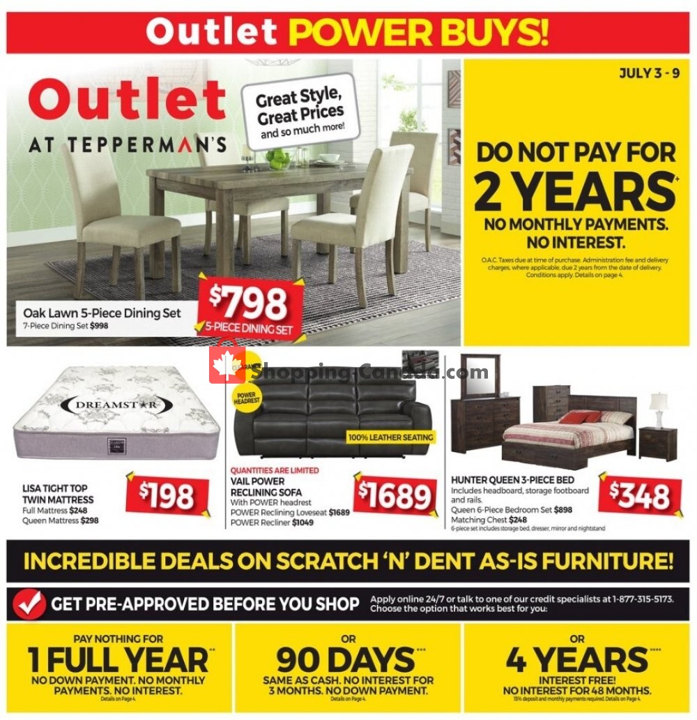 Tepperman's  flyer from Friday July 3, 2020 to Thursday July 9, 2020 - page 1