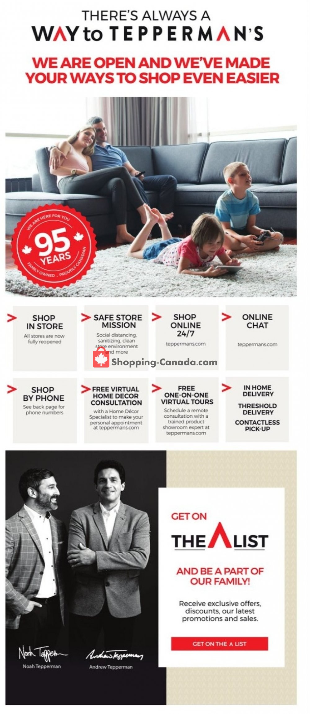 Tepperman's  flyer from Friday October 9, 2020 to Thursday October 15, 2020 - page 1