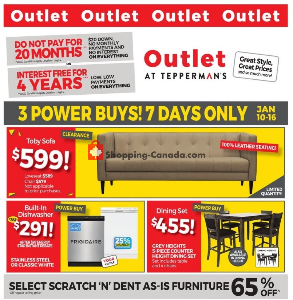 Tepperman's  flyer from Friday January 10, 2020 to Thursday January 16, 2020 - page 1
