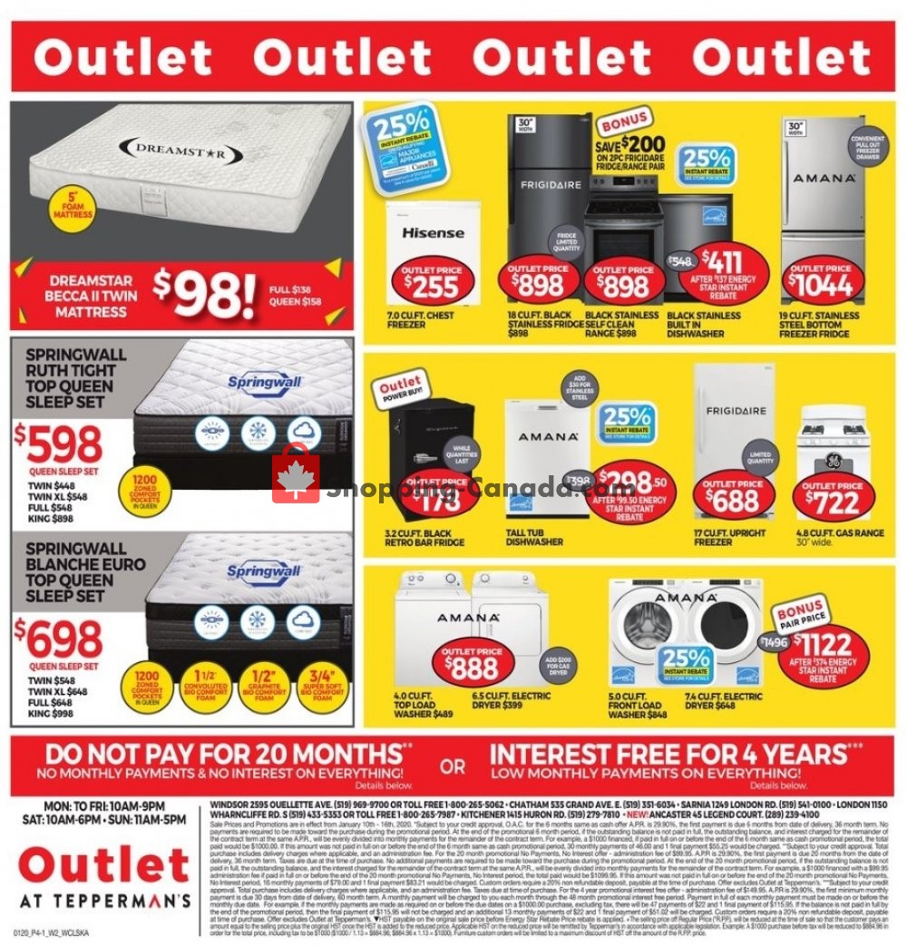 Tepperman's  flyer from Friday January 10, 2020 to Thursday January 16, 2020 - page 4