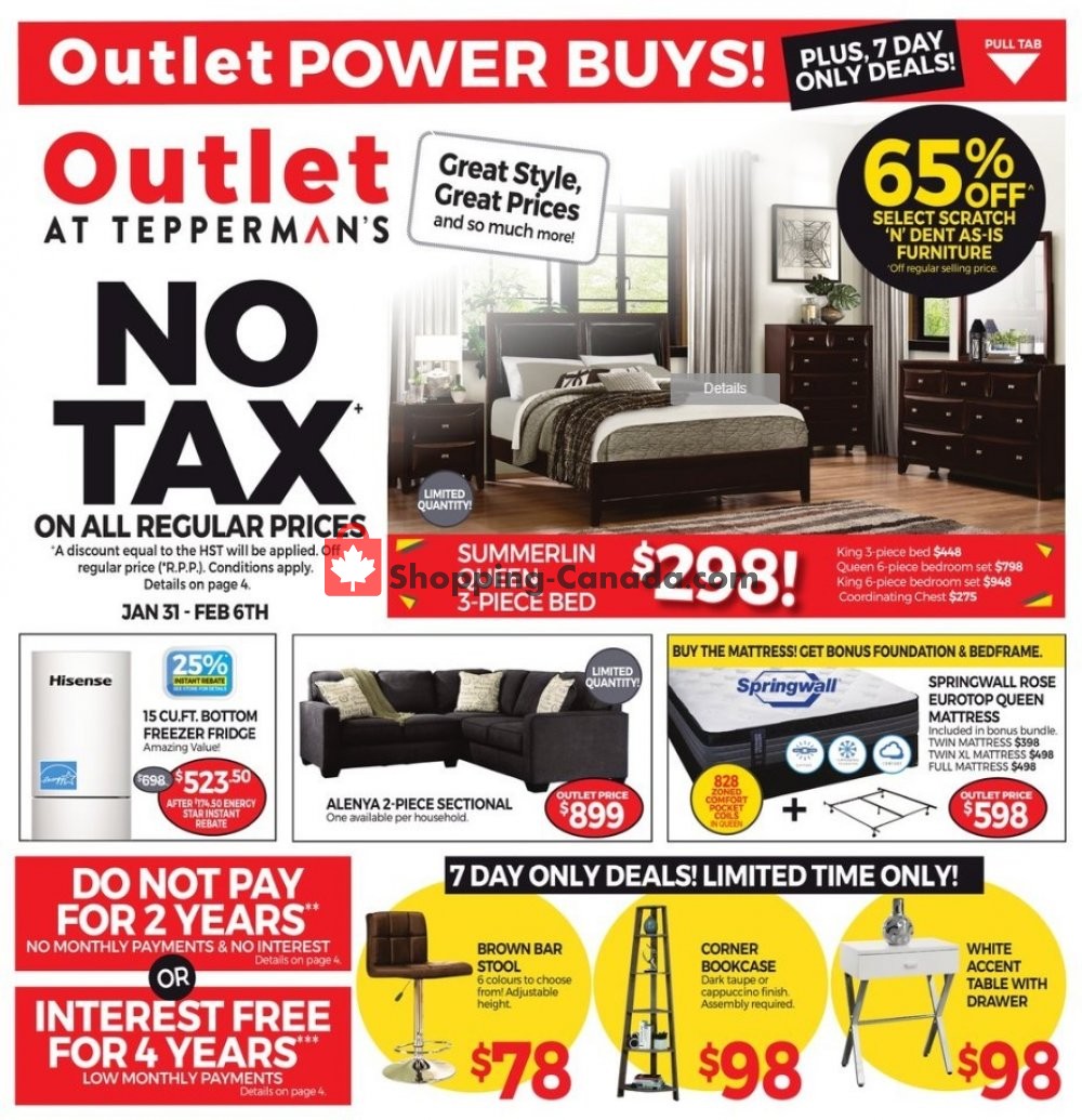 Tepperman's  flyer from Friday January 31, 2020 to Thursday February 6, 2020 - page 1