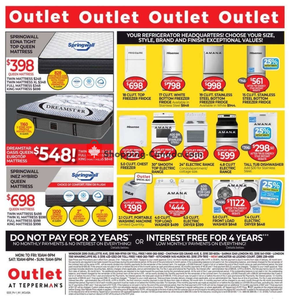 Tepperman's  flyer from Friday January 31, 2020 to Thursday February 6, 2020 - page 4