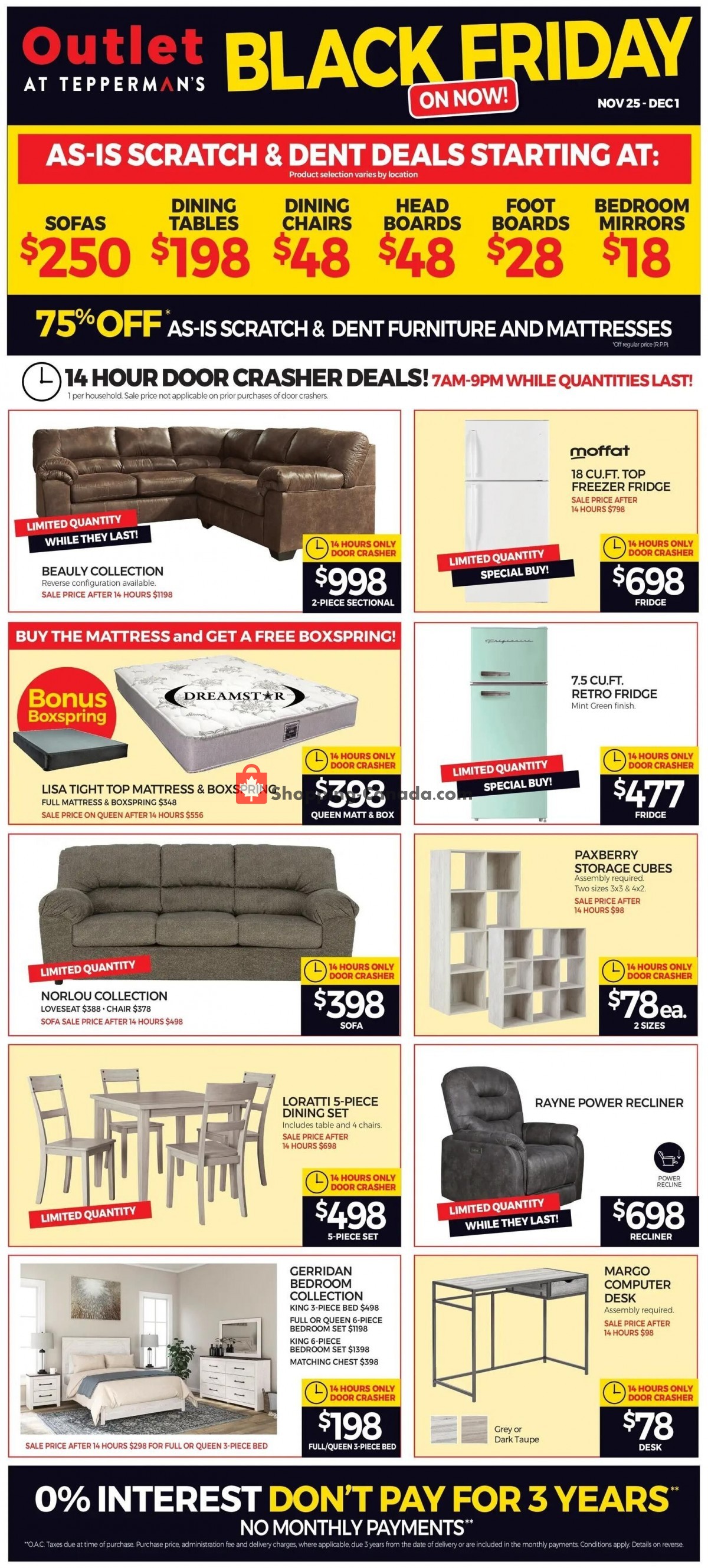 Tepperman's  flyer from Friday November 25, 2022 to Thursday December 1, 2022 - page 1