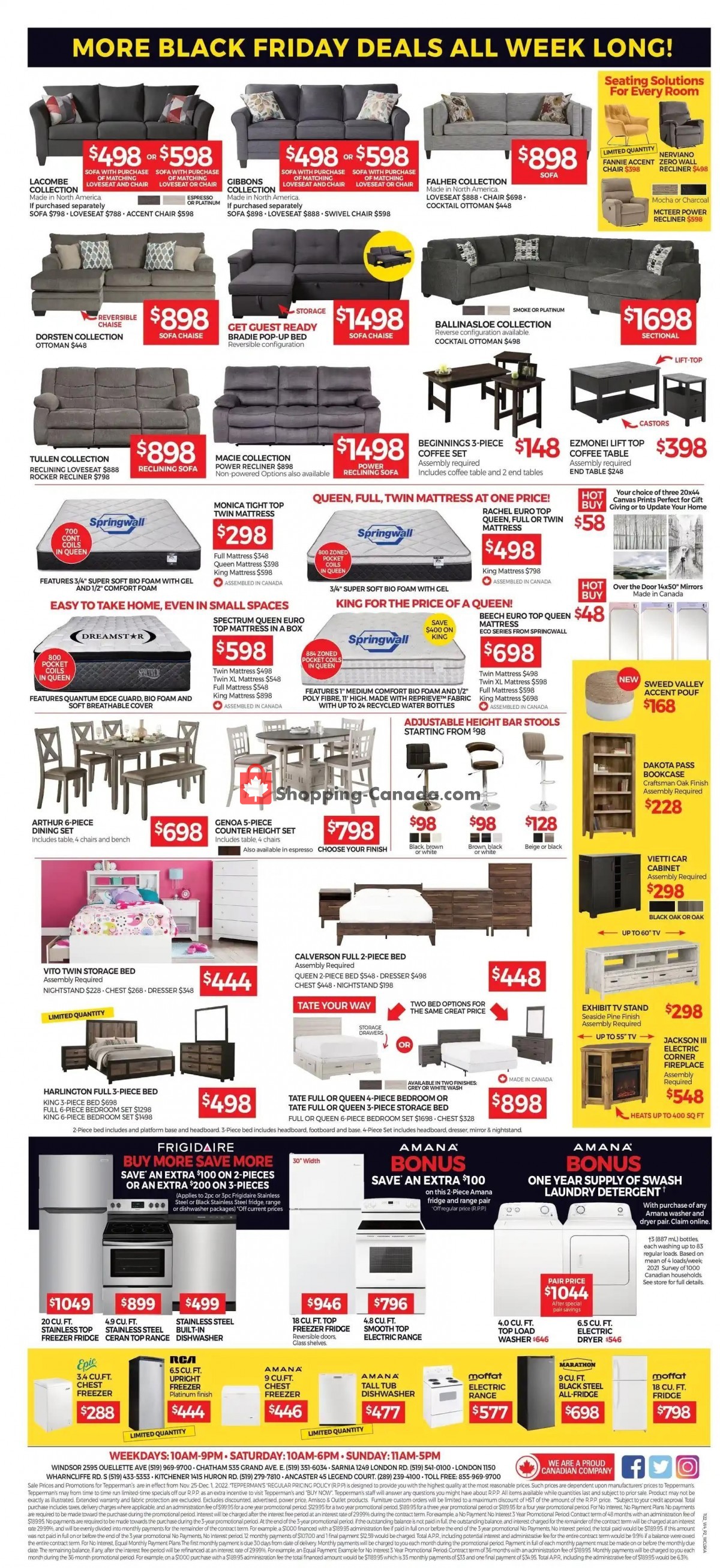 Tepperman's  flyer from Friday November 25, 2022 to Thursday December 1, 2022 - page 2