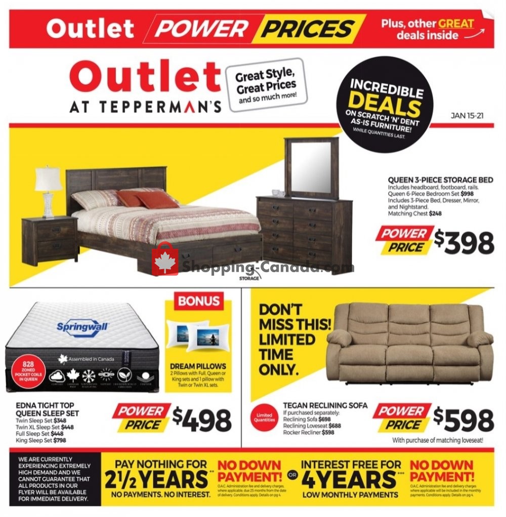 Tepperman's  flyer from Friday January 15, 2021 to Thursday January 21, 2021 - page 1