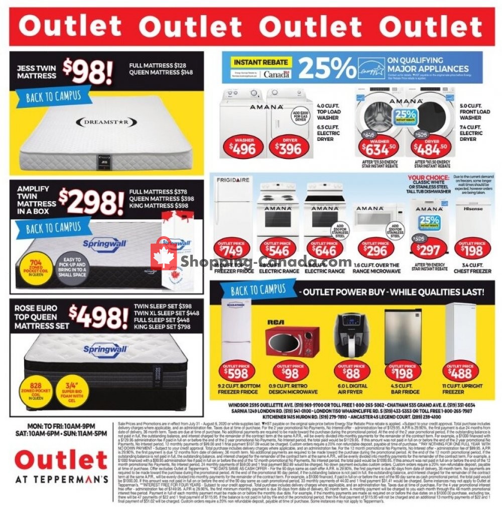 Tepperman's  flyer from Friday July 31, 2020 to Thursday August 6, 2020 - page 4