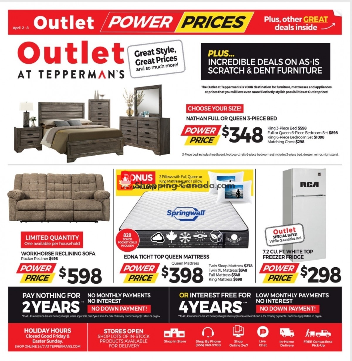 Tepperman's  flyer from Friday April 2, 2021 to Thursday April 8, 2021 - page 1