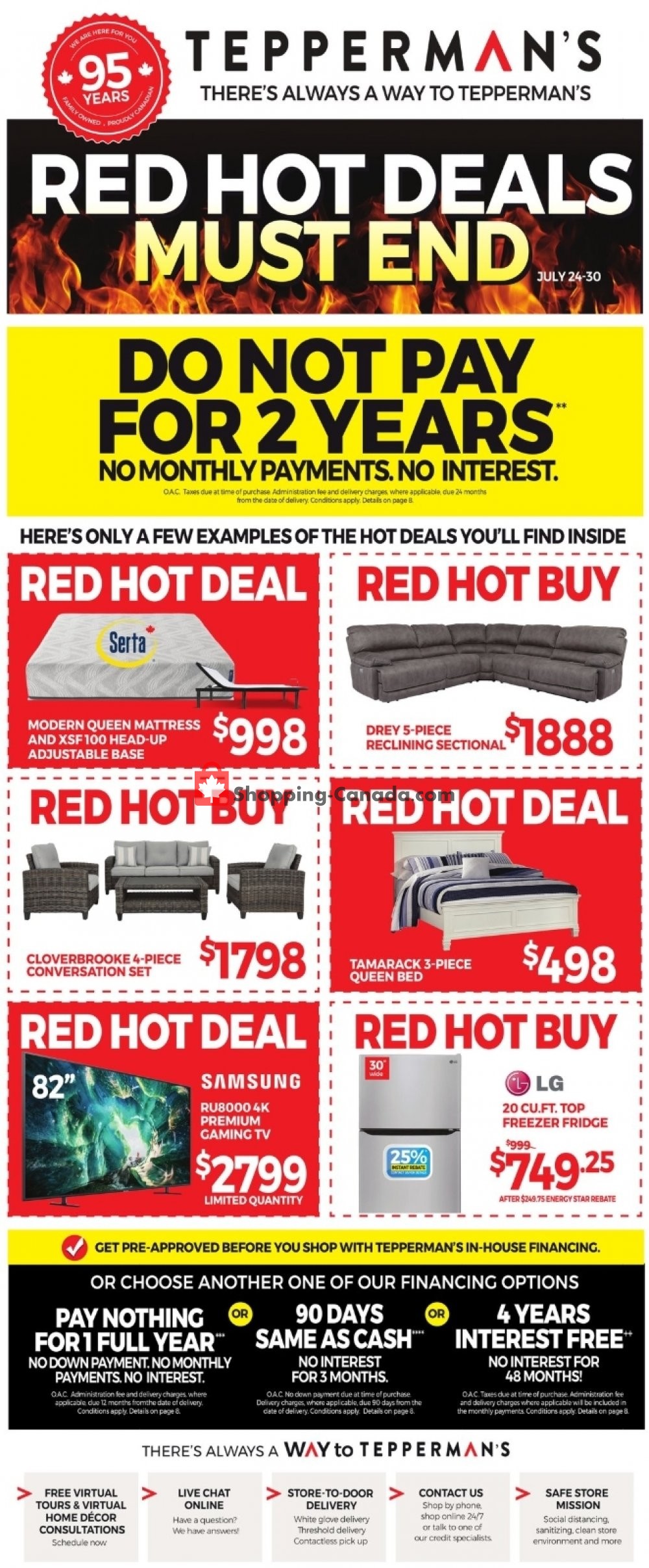 Tepperman's  flyer from Friday July 24, 2020 to Thursday July 30, 2020 - page 1