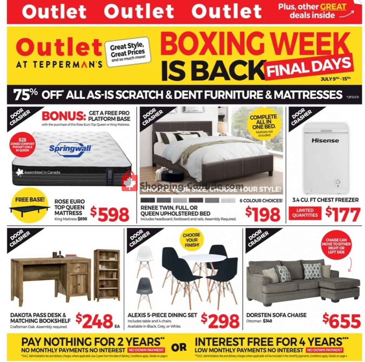 Tepperman's  flyer from Friday July 9, 2021 to Thursday July 15, 2021 - page 1