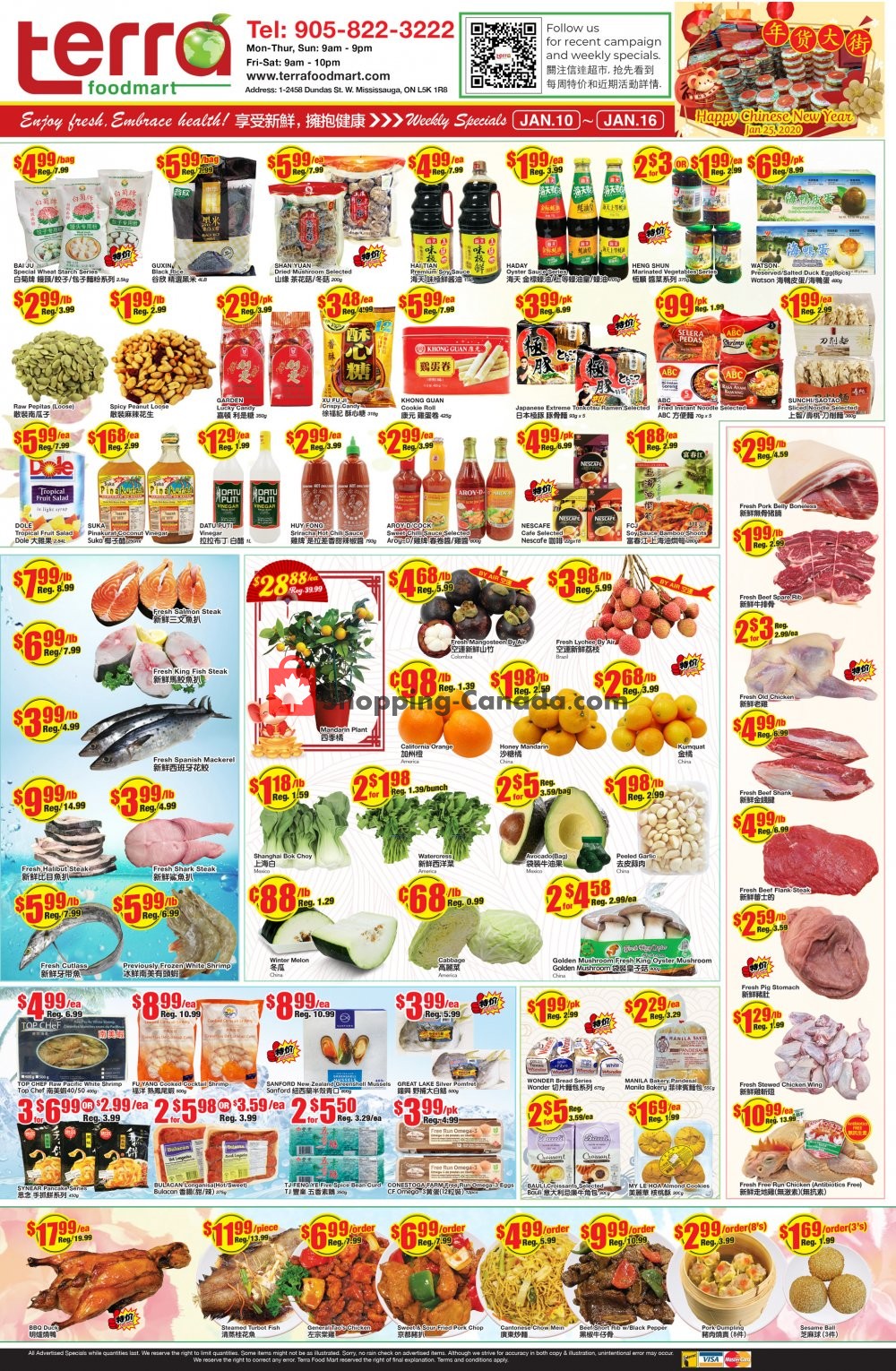 Terra Foodmart flyer from Friday January 10, 2020 to Thursday January 16, 2020 - page 1
