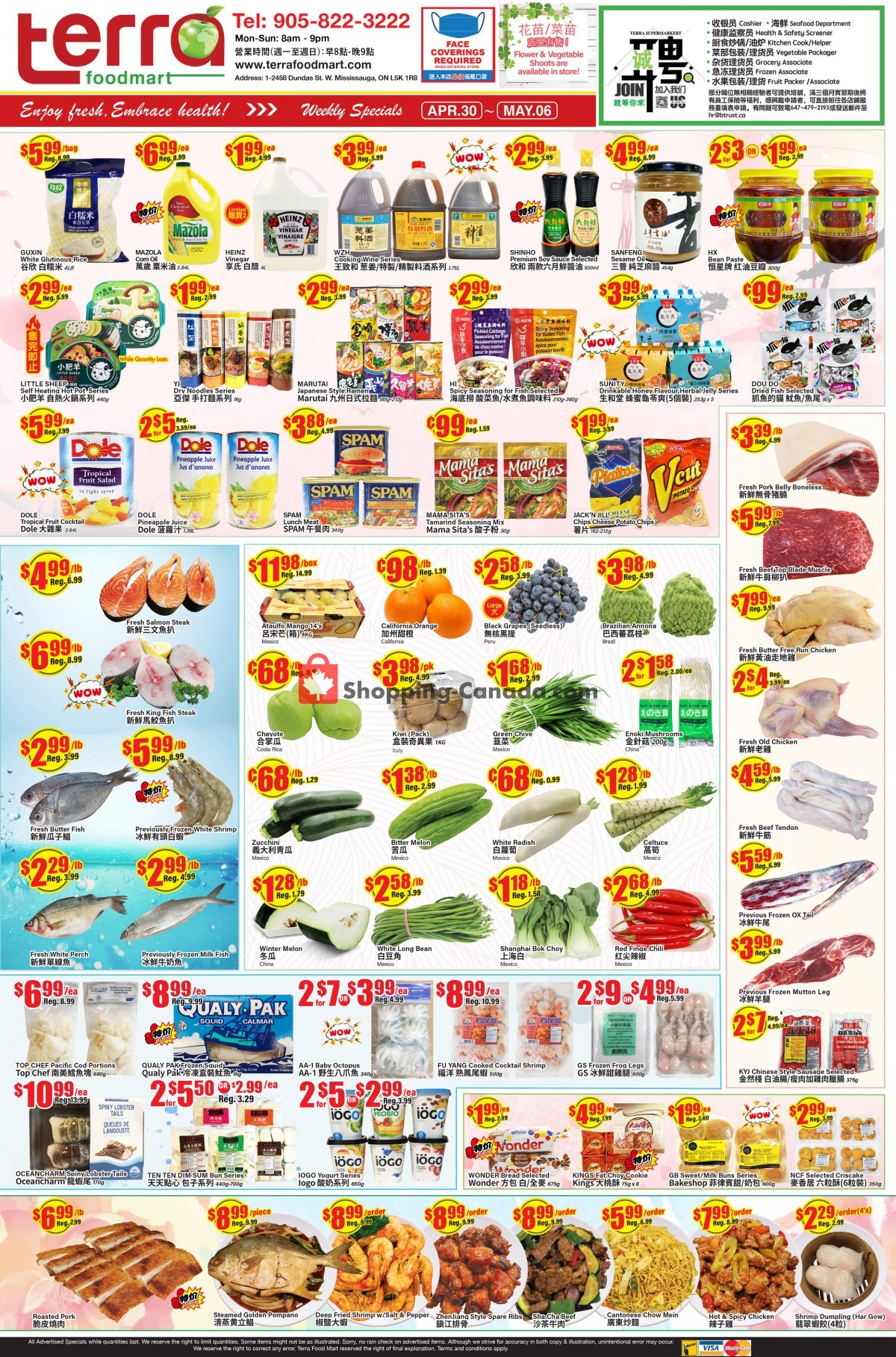 Terra Foodmart flyer from Friday April 30, 2021 to Thursday May 6, 2021 - page 1