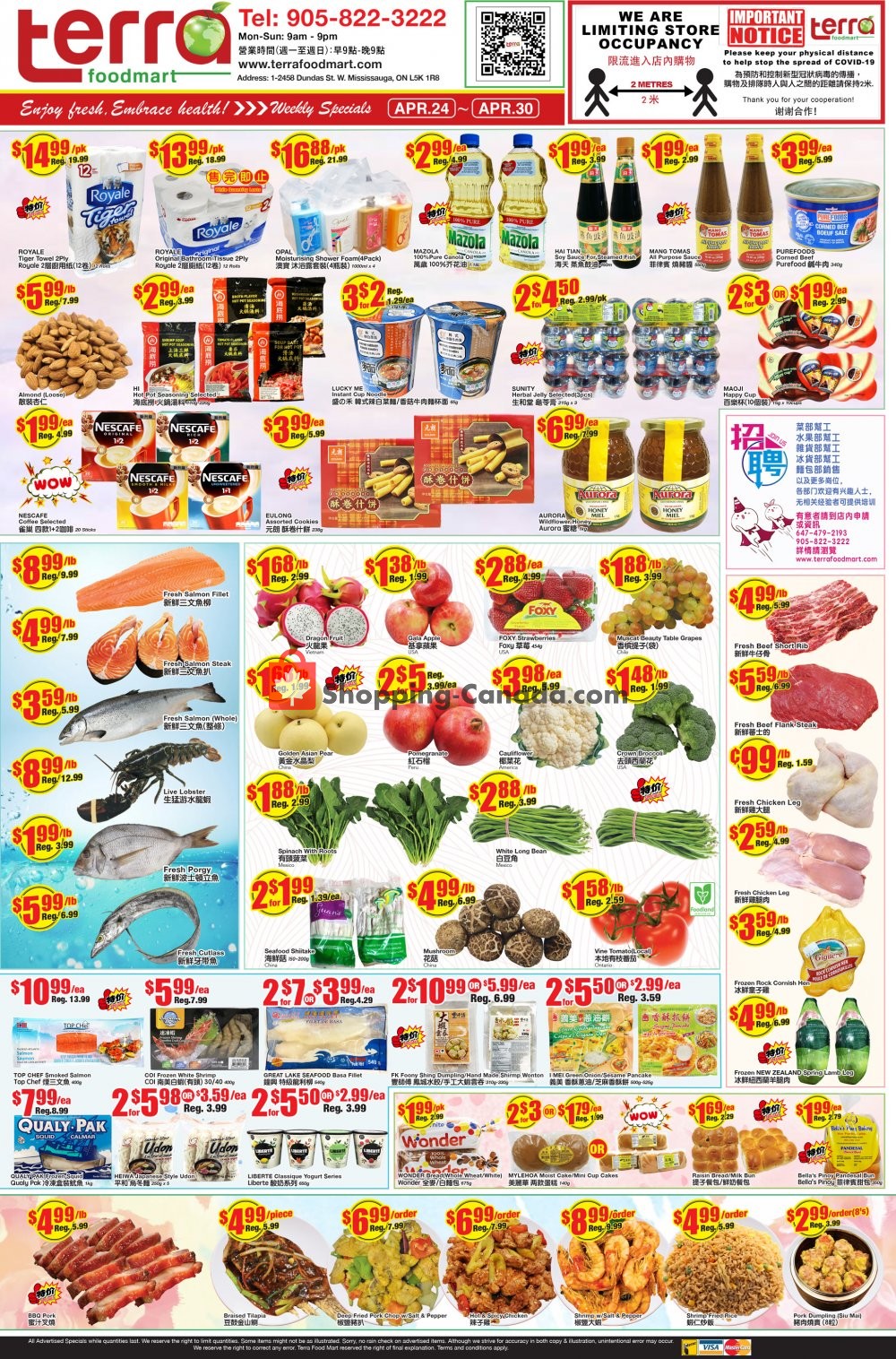 Terra Foodmart flyer from Friday April 24, 2020 to Thursday April 30, 2020 - page 1