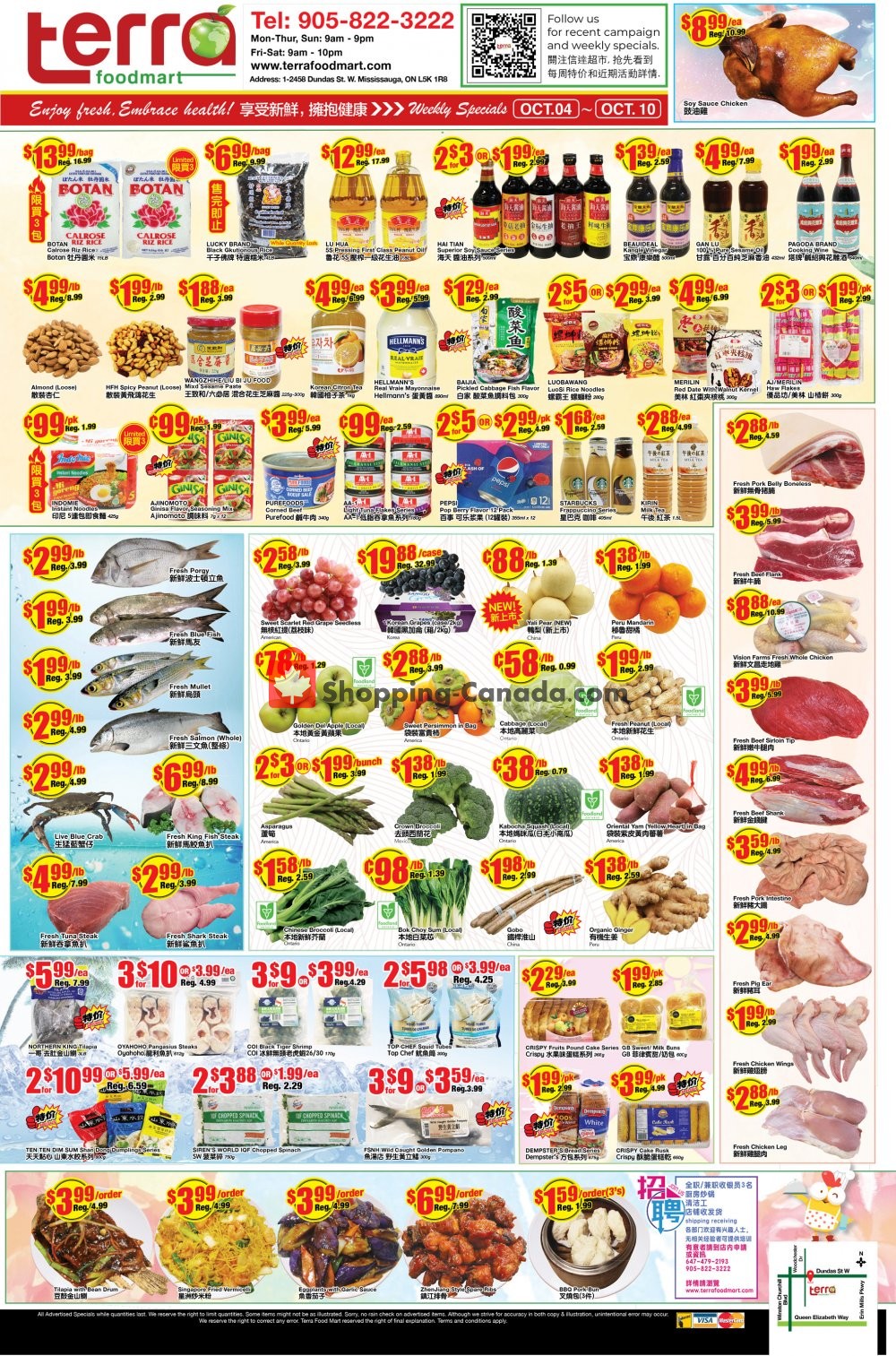 Terra Foodmart flyer from Friday October 4, 2019 to Thursday October 10, 2019 - page 1