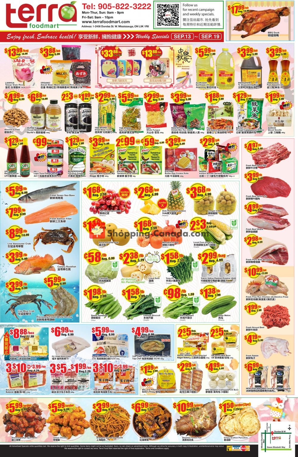 Terra Foodmart flyer from Friday September 13, 2019 to Thursday September 19, 2019 - page 1