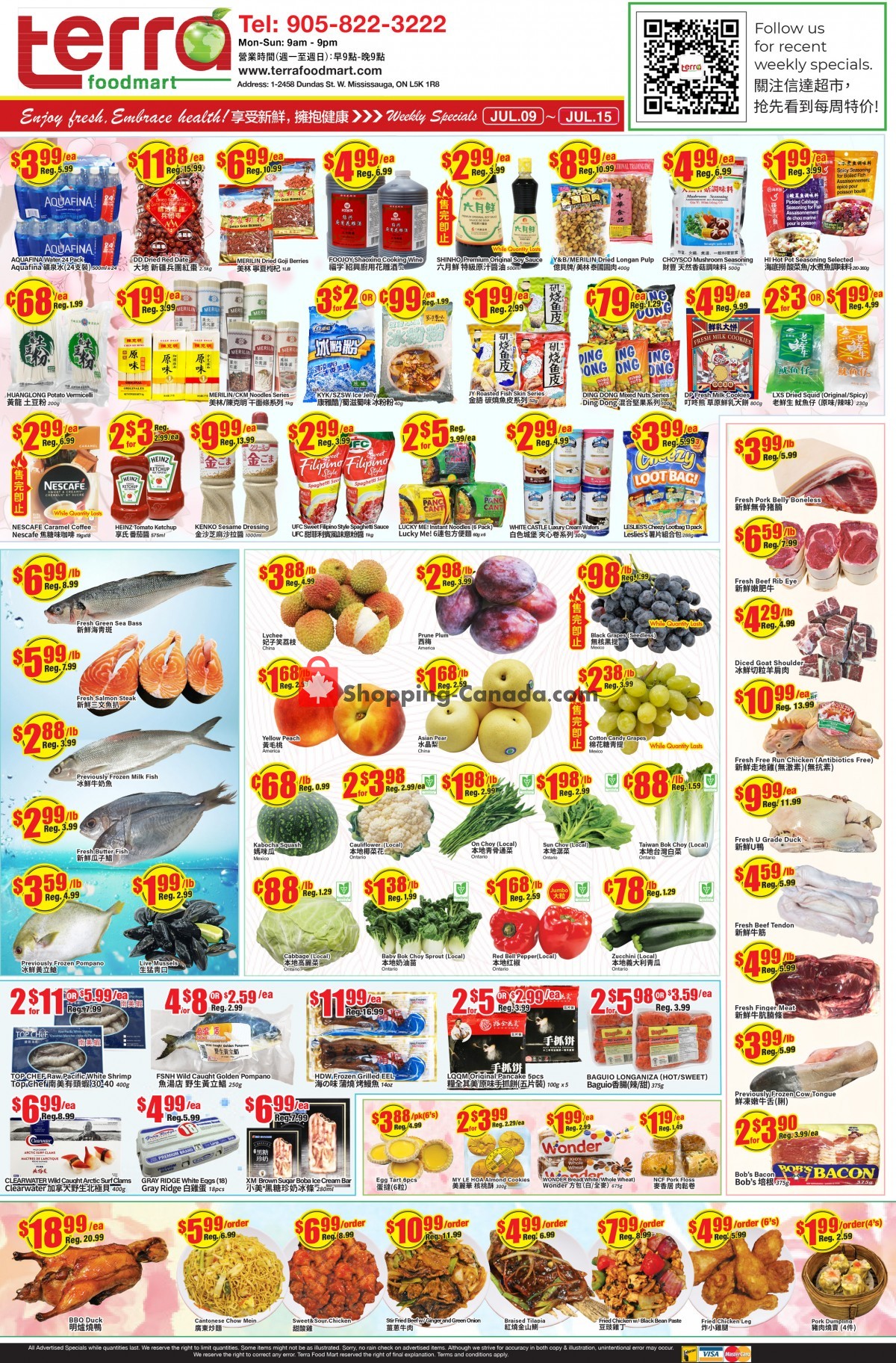 Terra Foodmart flyer from Friday July 9, 2021 to Thursday July 15, 2021 - page 1