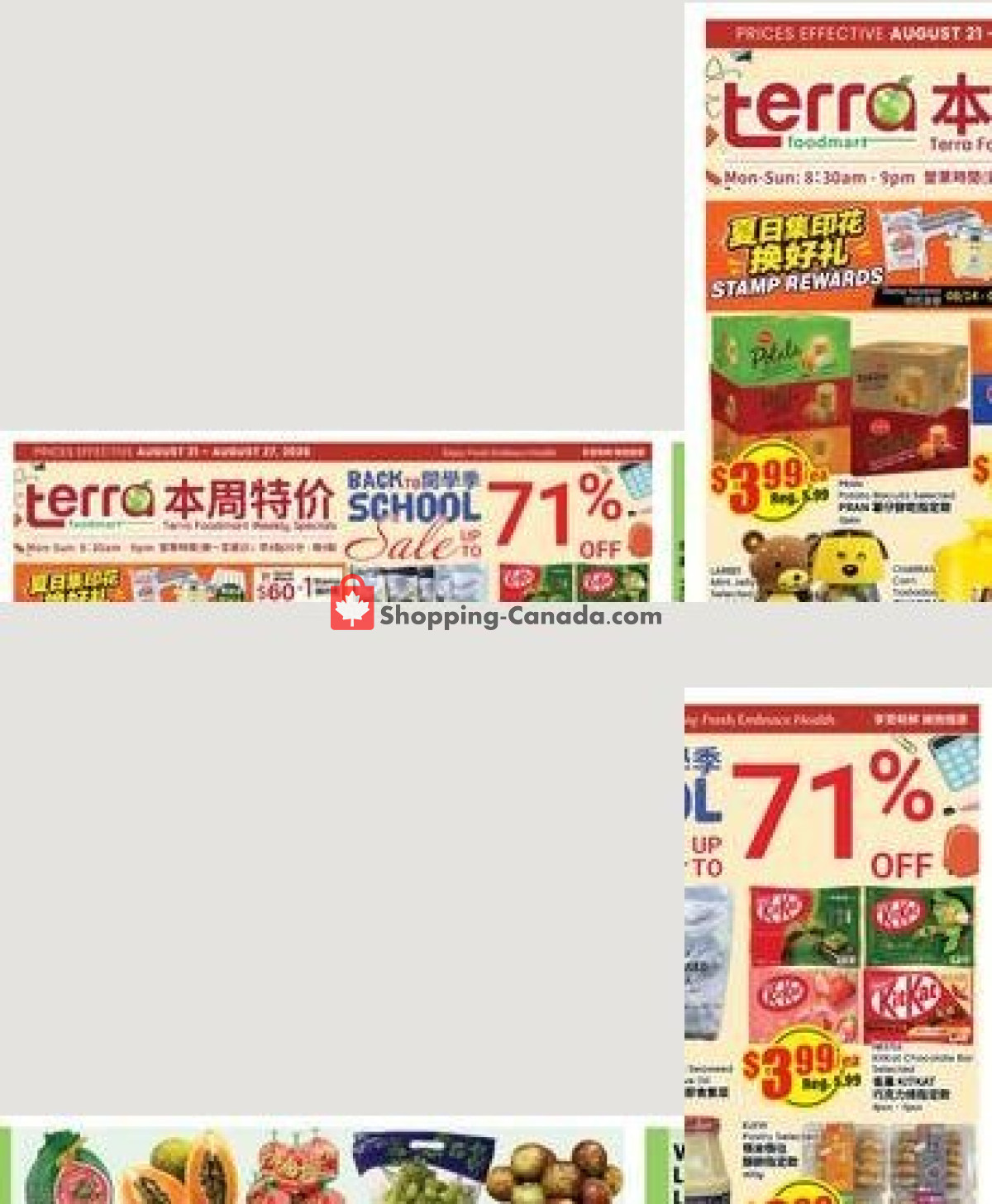 Terra Foodmart flyer from Friday August 21, 2026 to Thursday August 27, 2026 - page 1