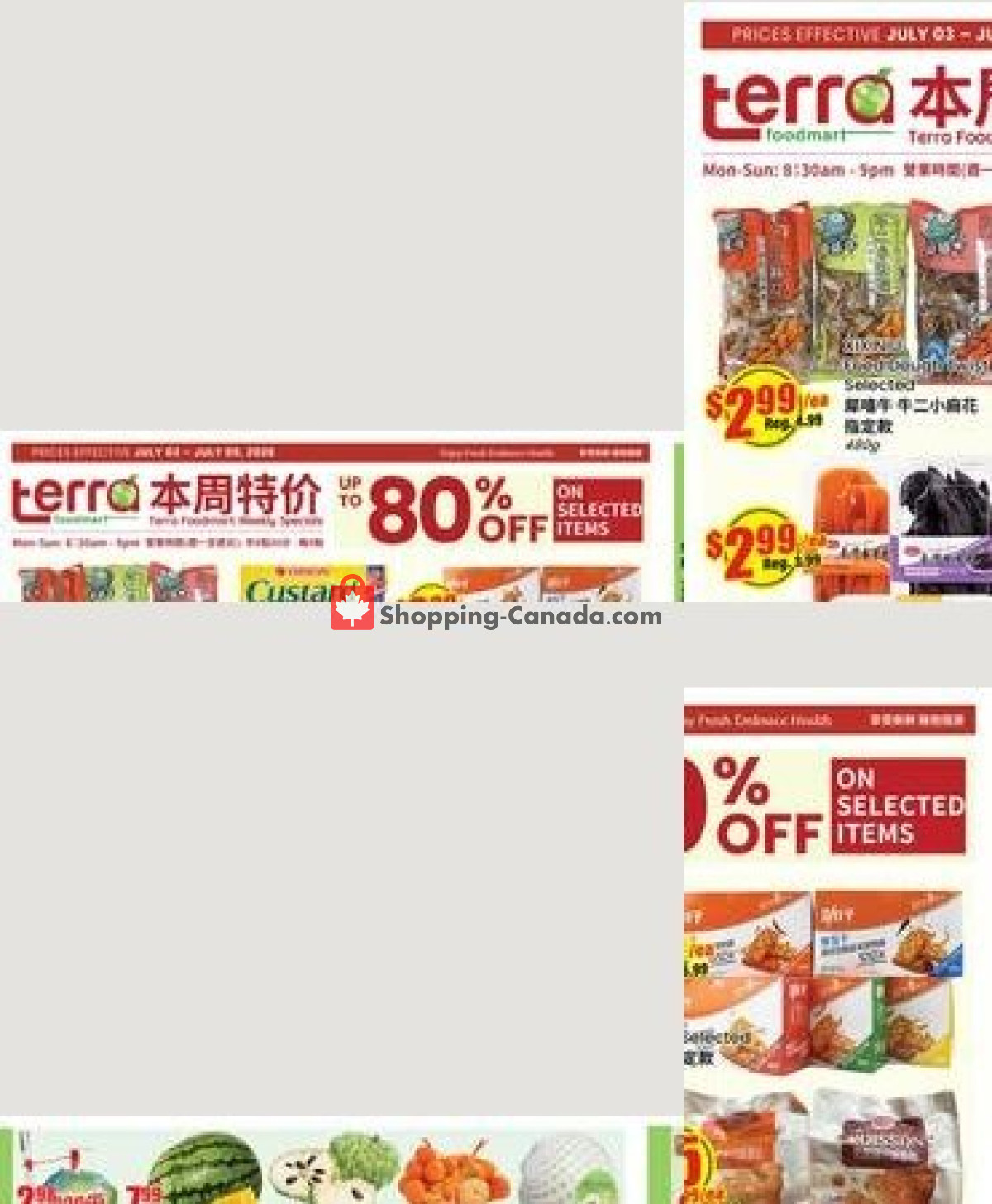Terra Foodmart flyer from Friday July 3, 2026 to Thursday July 9, 2026 - page 1