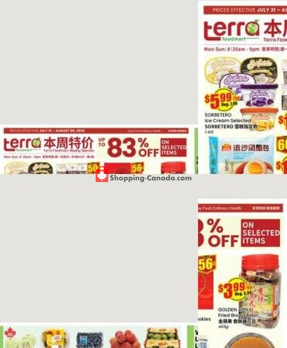 Terra Foodmart flyer from Friday July 31, 2026 to Thursday August 6, 2026 - page 1