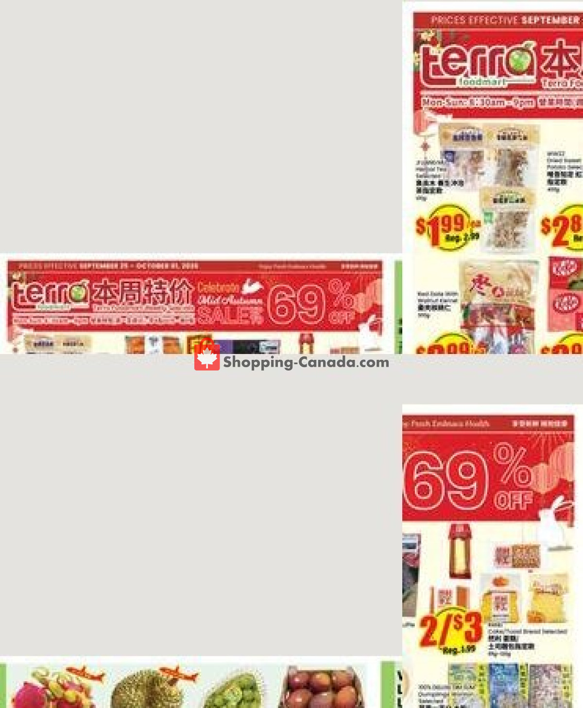 Terra Foodmart flyer from Friday September 25, 2026 to Thursday October 1, 2026 - page 1