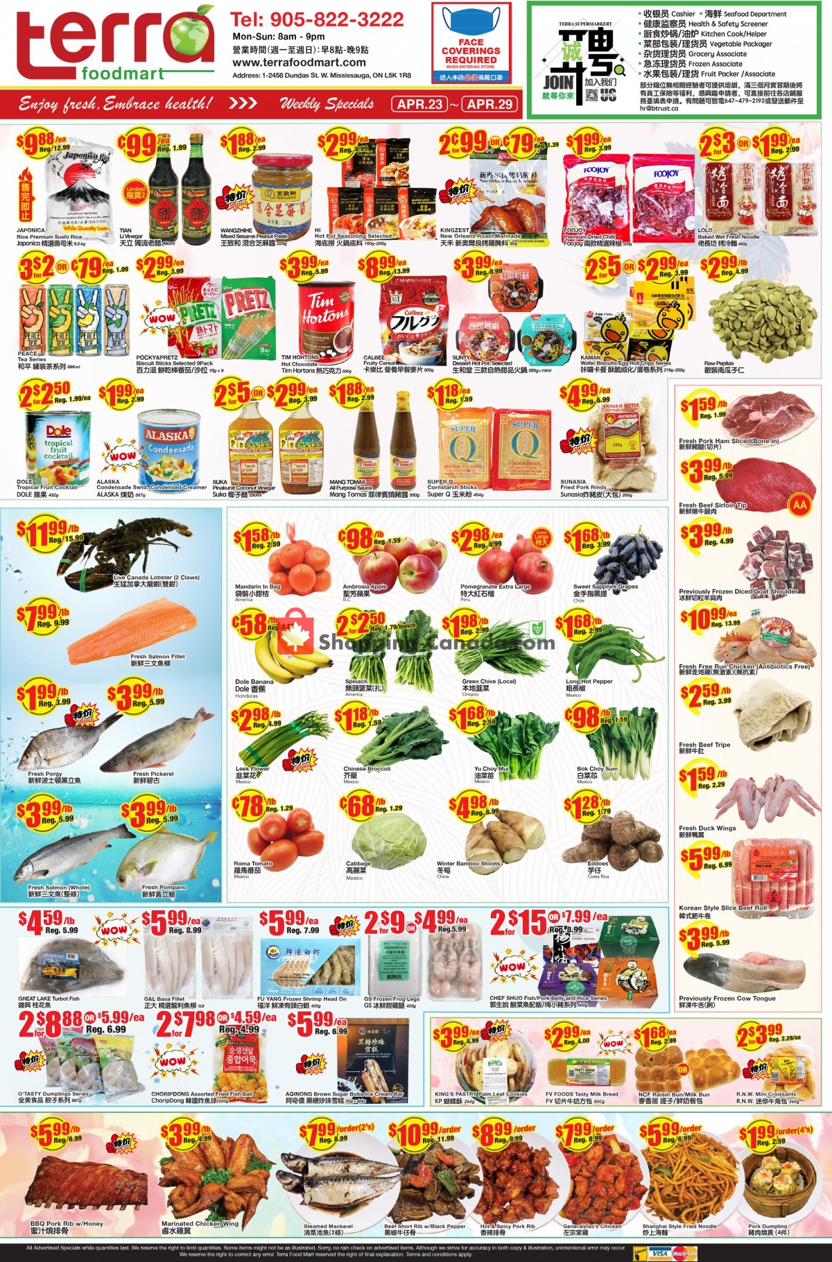 Terra Foodmart flyer from Friday April 23, 2021 to Thursday April 29, 2021 - page 1