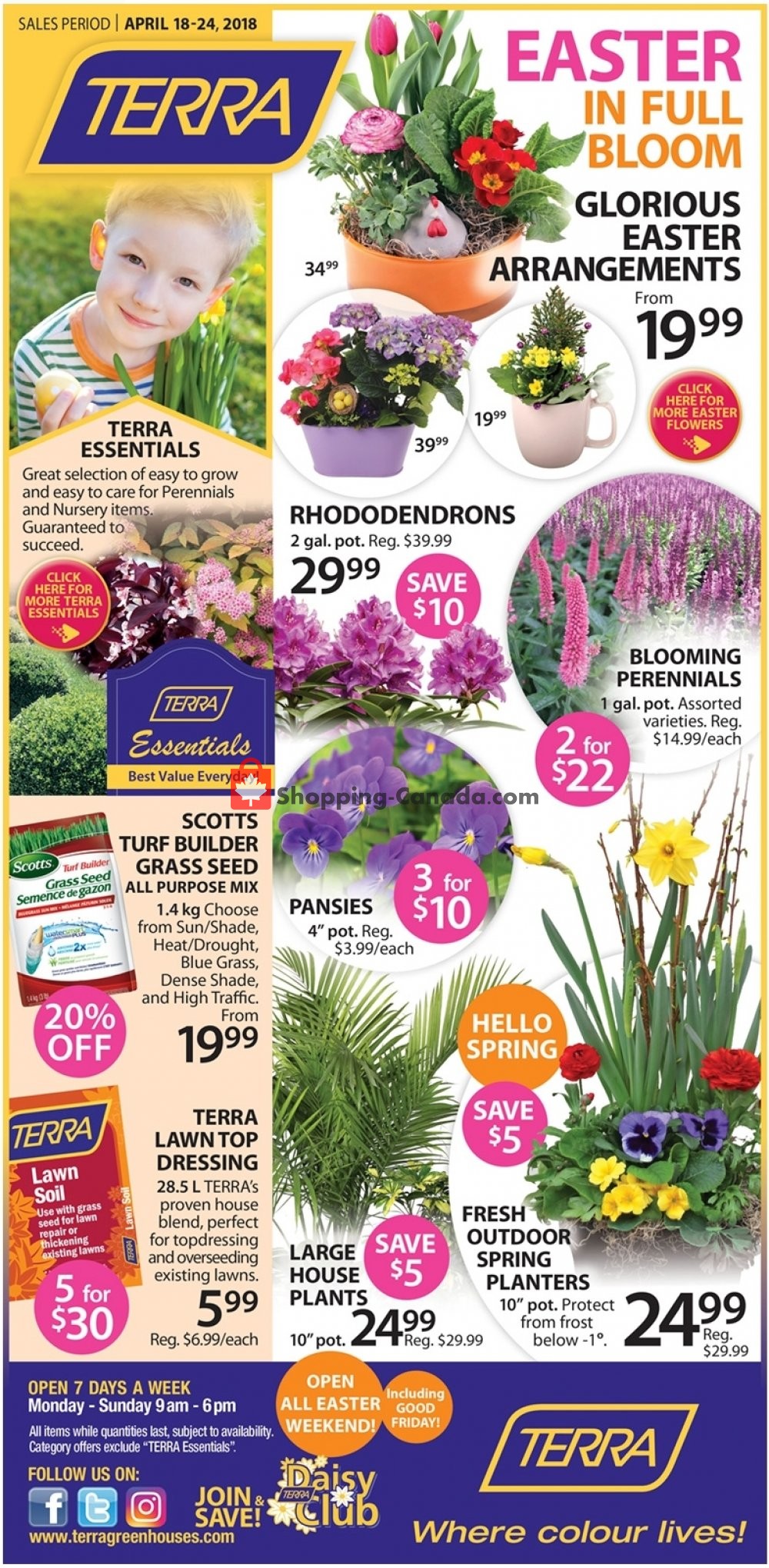 Terra Green Houses flyer from Thursday April 18, 2019 to Wednesday April 24, 2019 - page 1