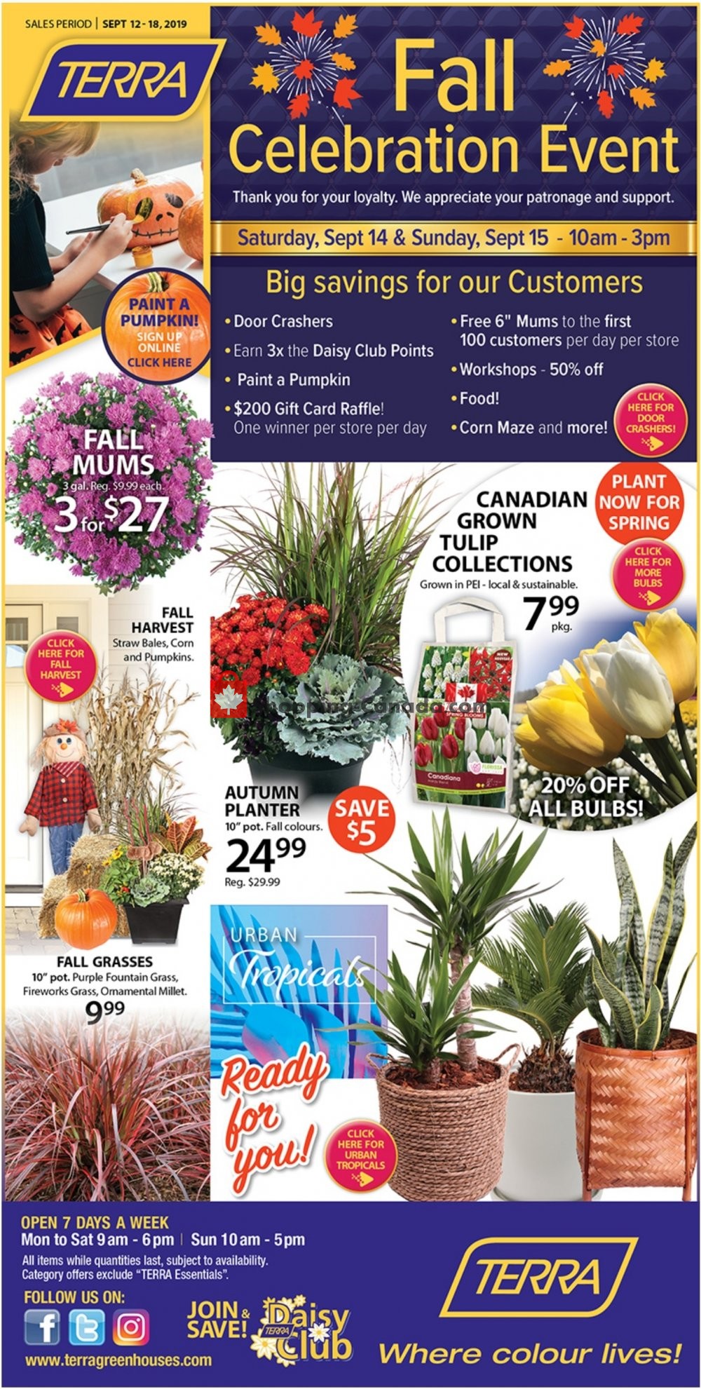 Terra Green Houses flyer from Thursday September 12, 2019 to Wednesday September 18, 2019 - page 1