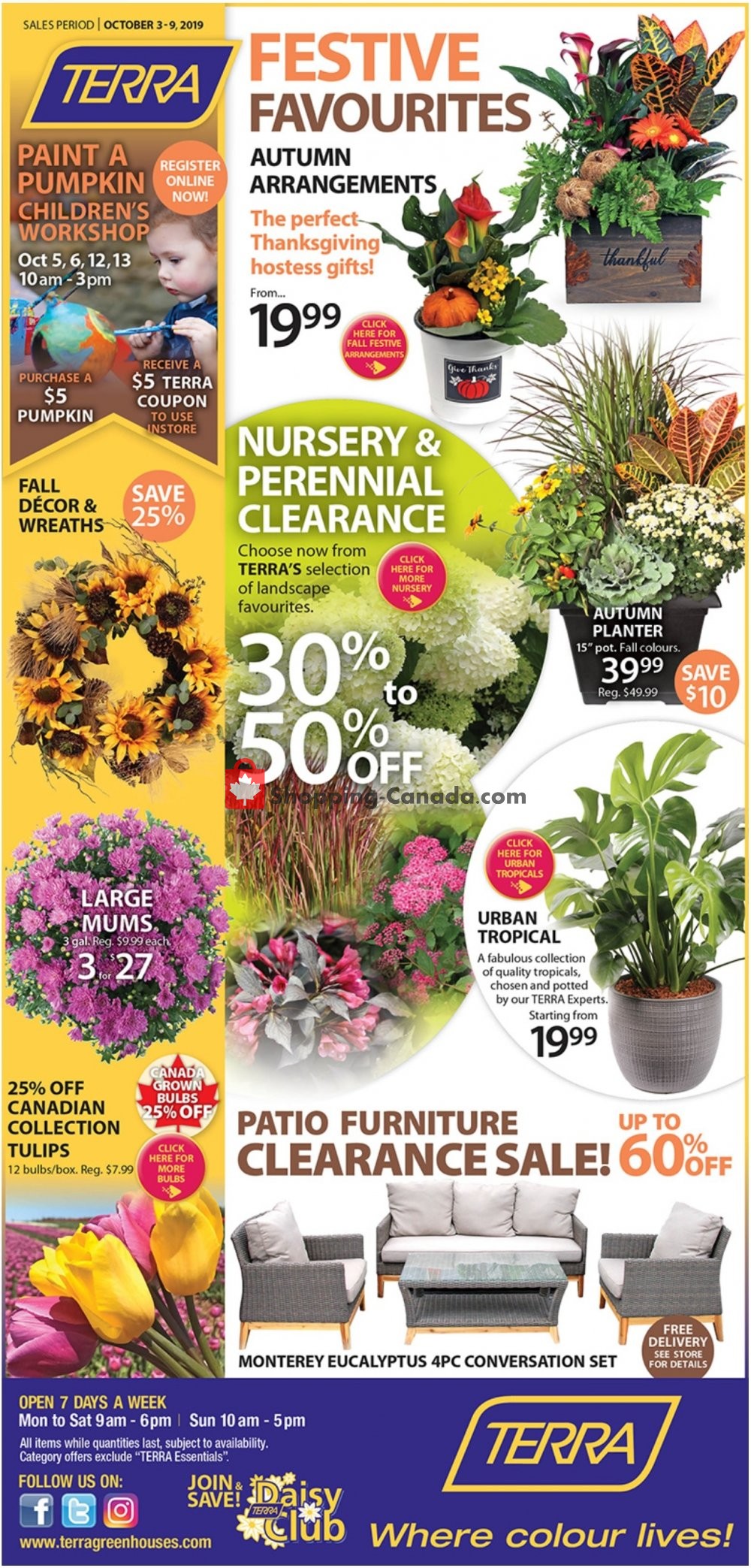 Terra Green Houses flyer from Thursday October 3, 2019 to Wednesday October 9, 2019 - page 1