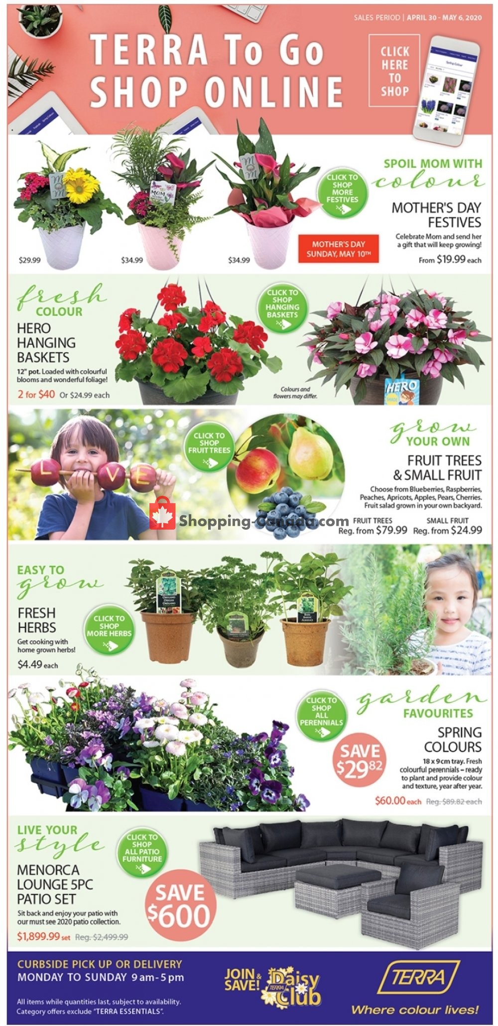 Terra Green Houses flyer from Thursday April 30, 2020 to Wednesday May 6, 2020 - page 1