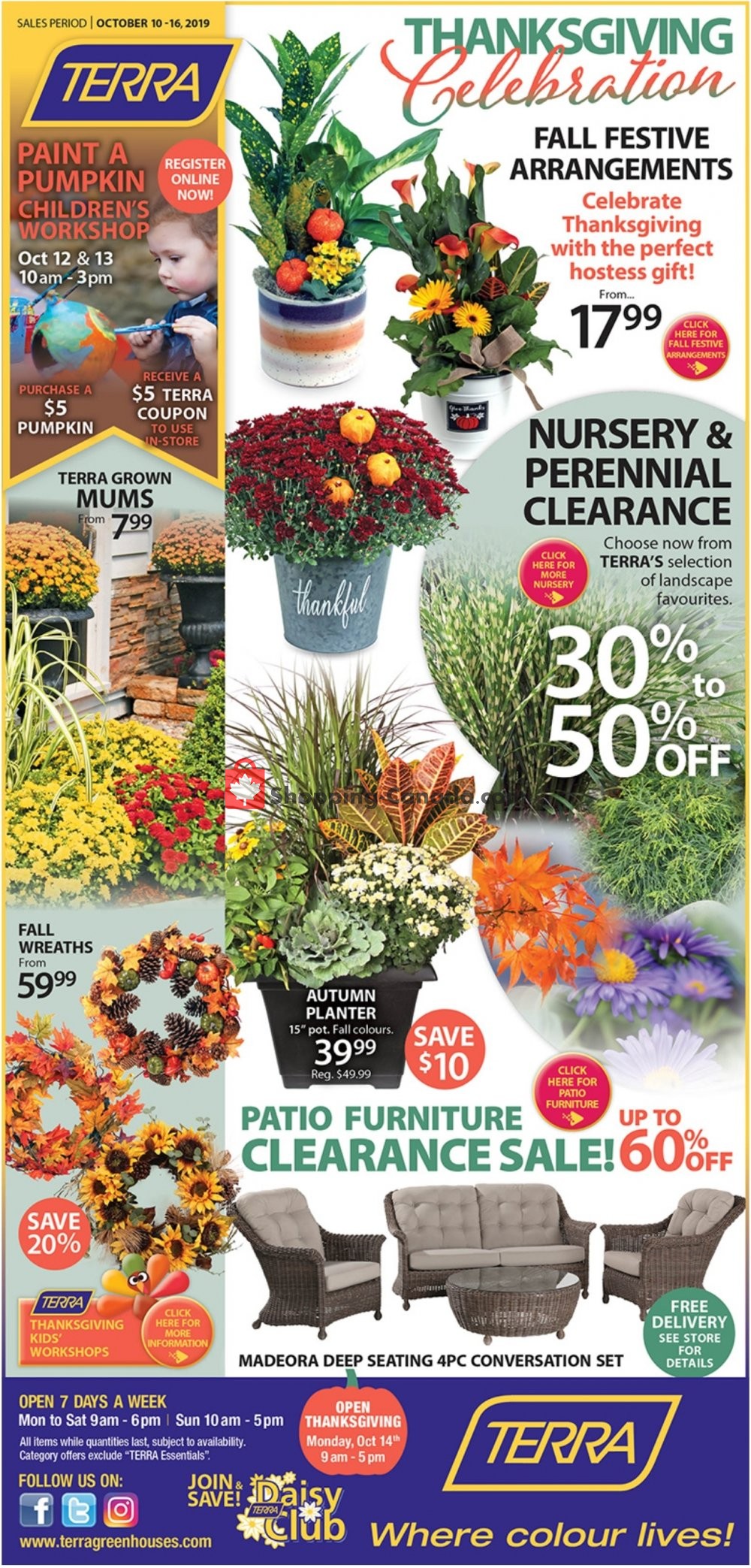 Terra Green Houses flyer from Thursday October 10, 2019 to Wednesday October 16, 2019 - page 1