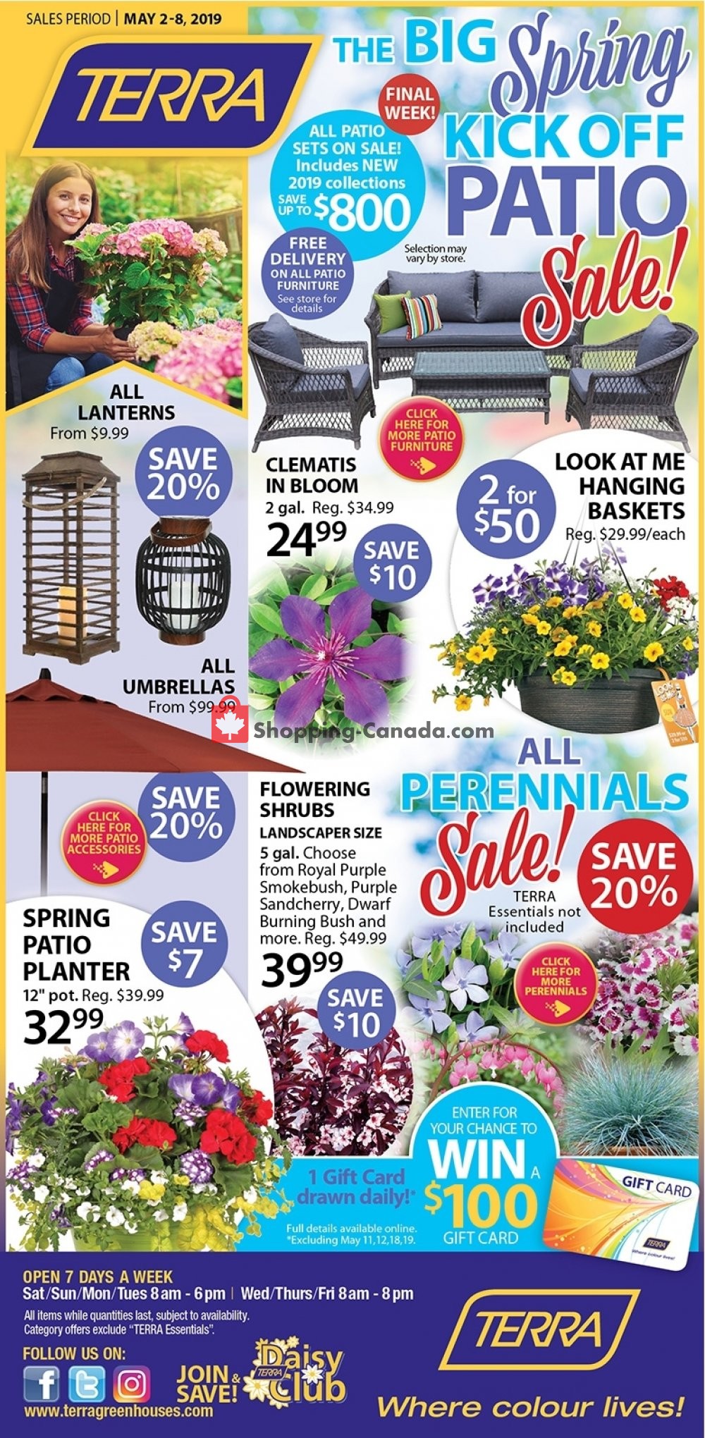Terra Green Houses flyer from Thursday May 2, 2019 to Wednesday May 8, 2019 - page 1