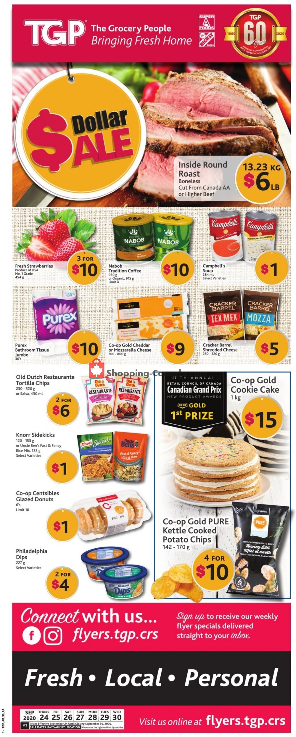 TGP Canada, flyer (Dollar Sale) September 24 September 30, 2020