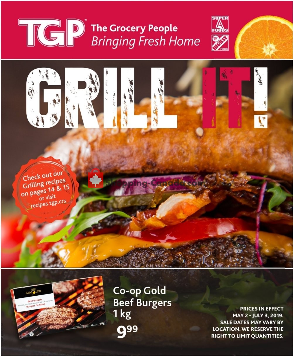 TGP flyer from Thursday May 2, 2019 to Wednesday July 3, 2019 - page 1