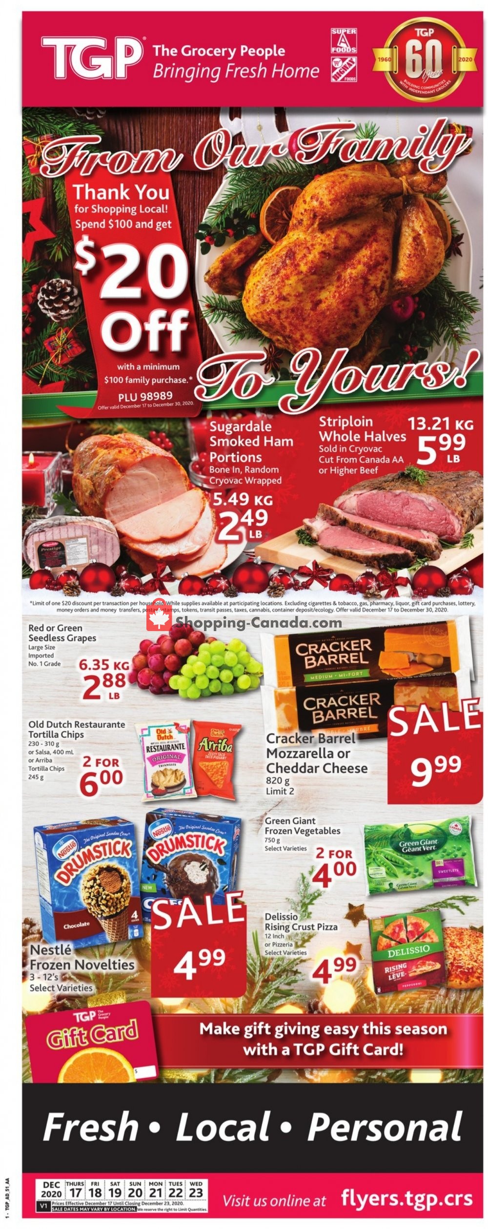 TGP flyer from Thursday December 17, 2020 to Wednesday December 23, 2020 - page 1
