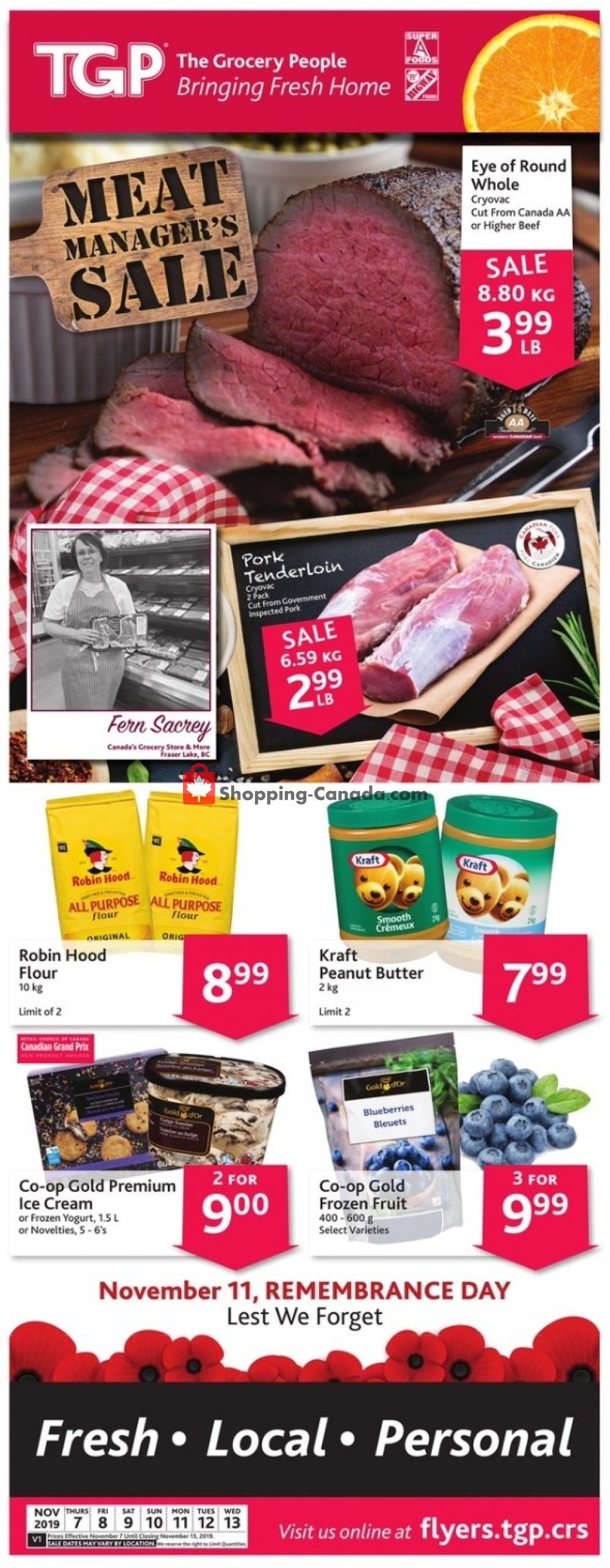 TGP flyer from Thursday November 7, 2019 to Wednesday November 13, 2019 - page 1