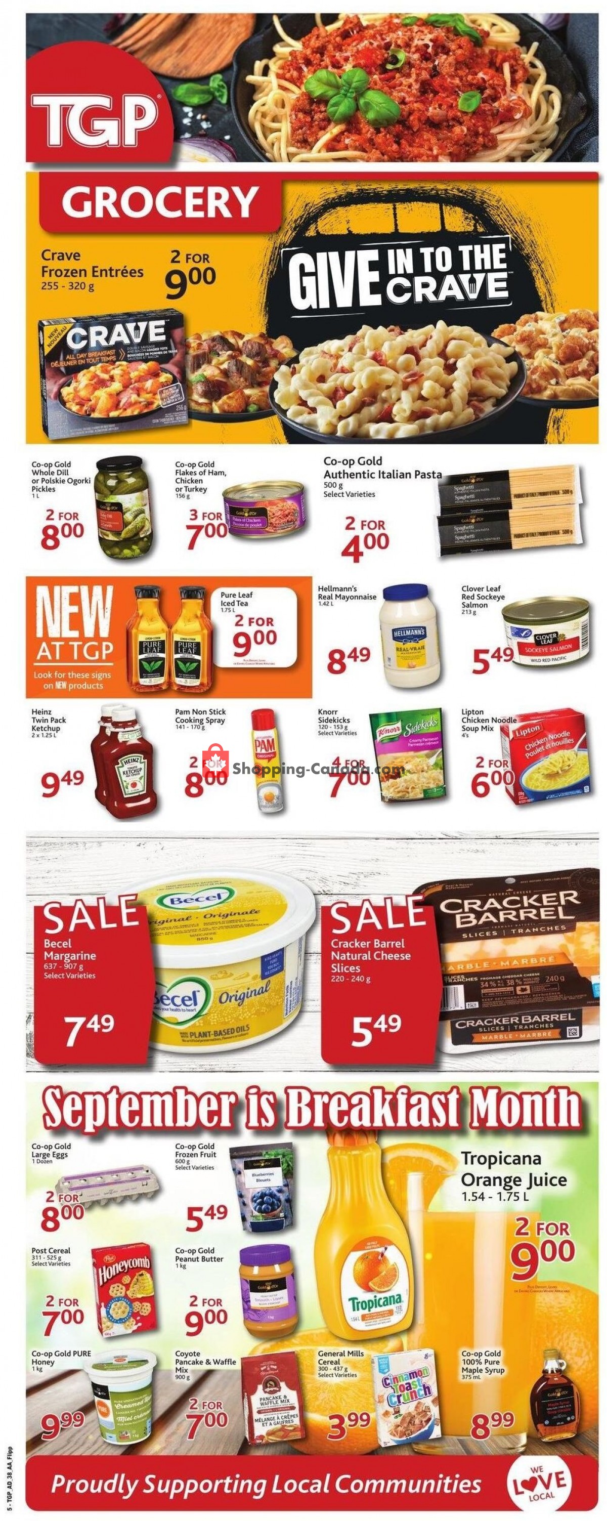 TGP Canada, flyer (Scratch, Snap & Win) September 15 September 21