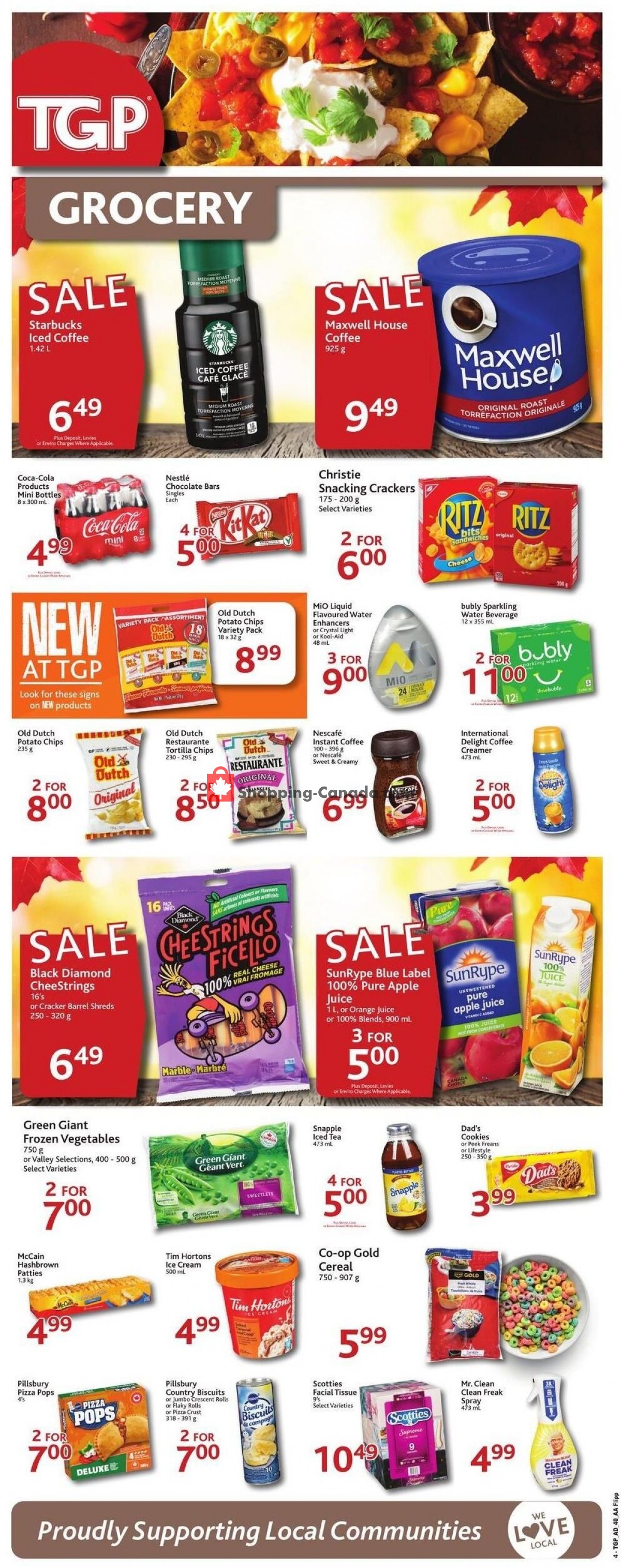 TGP Canada, flyer (Scratch, Snap & Win) September 29 October 5