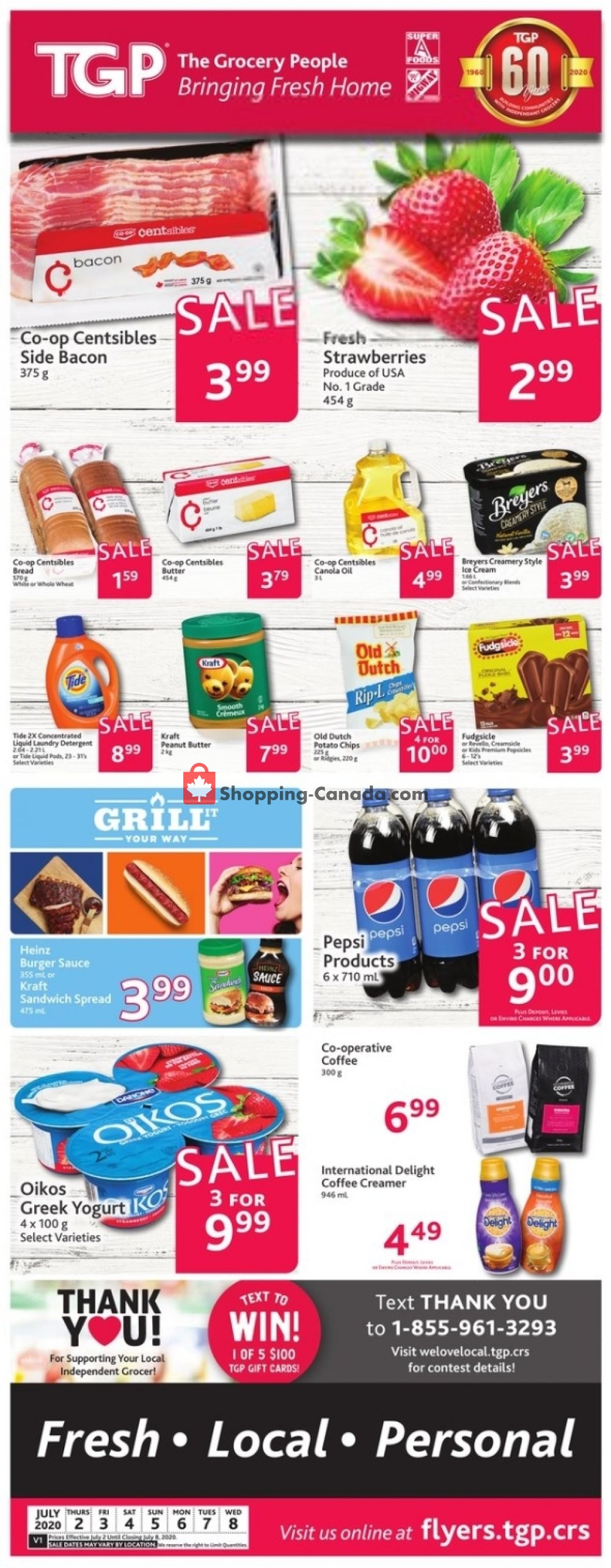 TGP flyer from Thursday July 2, 2020 to Wednesday July 8, 2020 - page 1