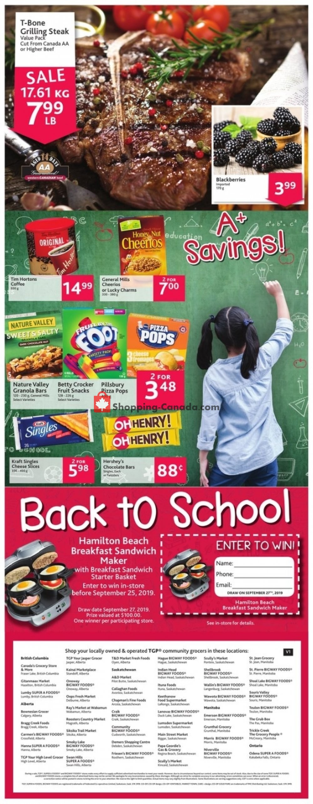 TGP flyer from Thursday September 5, 2019 to Wednesday September 11, 2019 - page 2