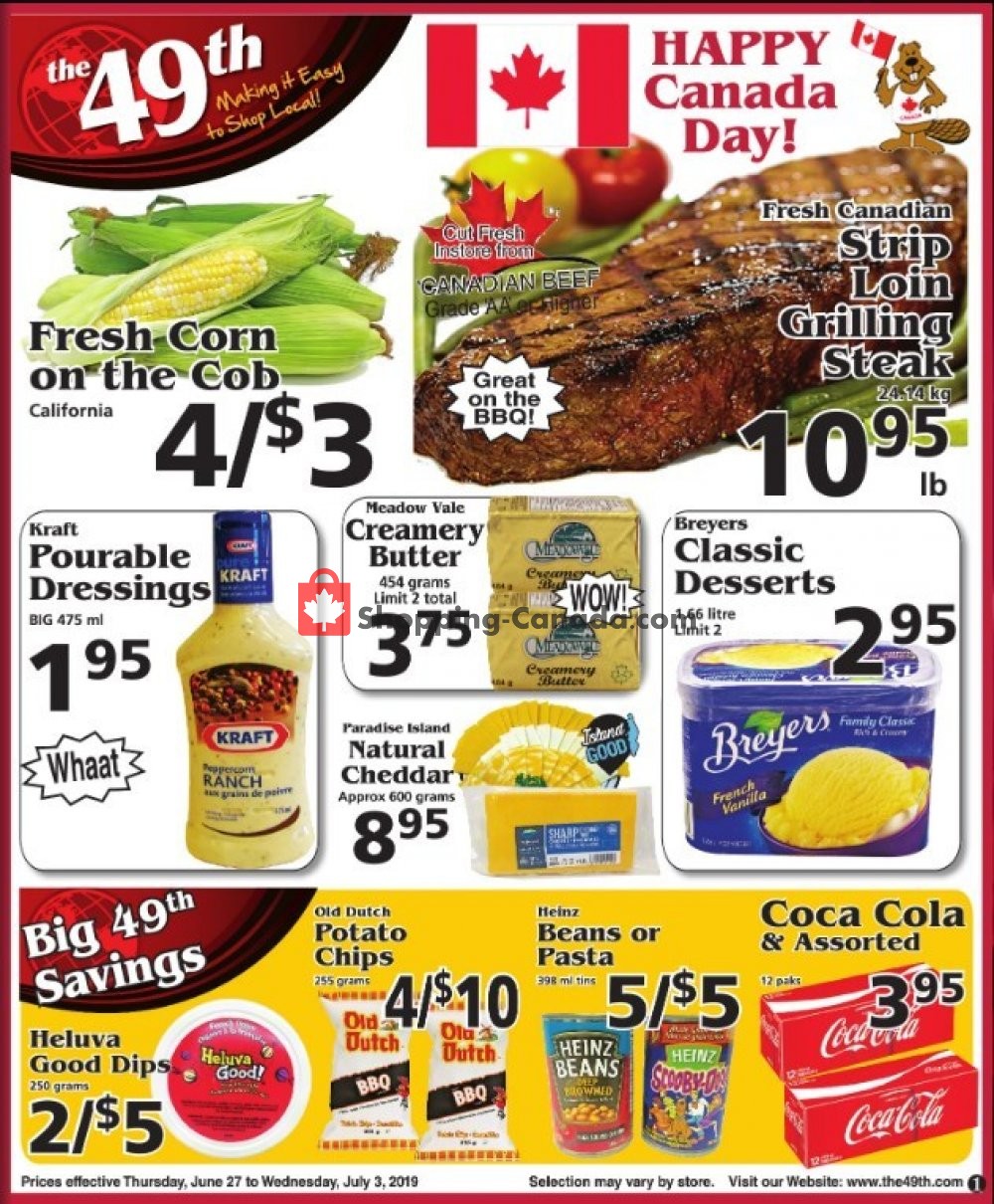 The 49th Parallel Grocery flyer from Thursday June 27, 2019 to Wednesday July 3, 2019 - page 1